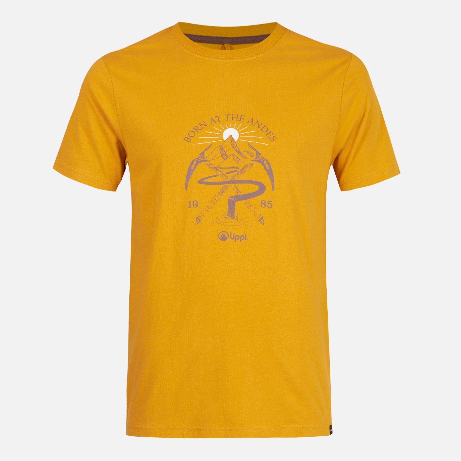 Polera Hombre Classic Piolet T-Shirt Mostaza Lippi-0