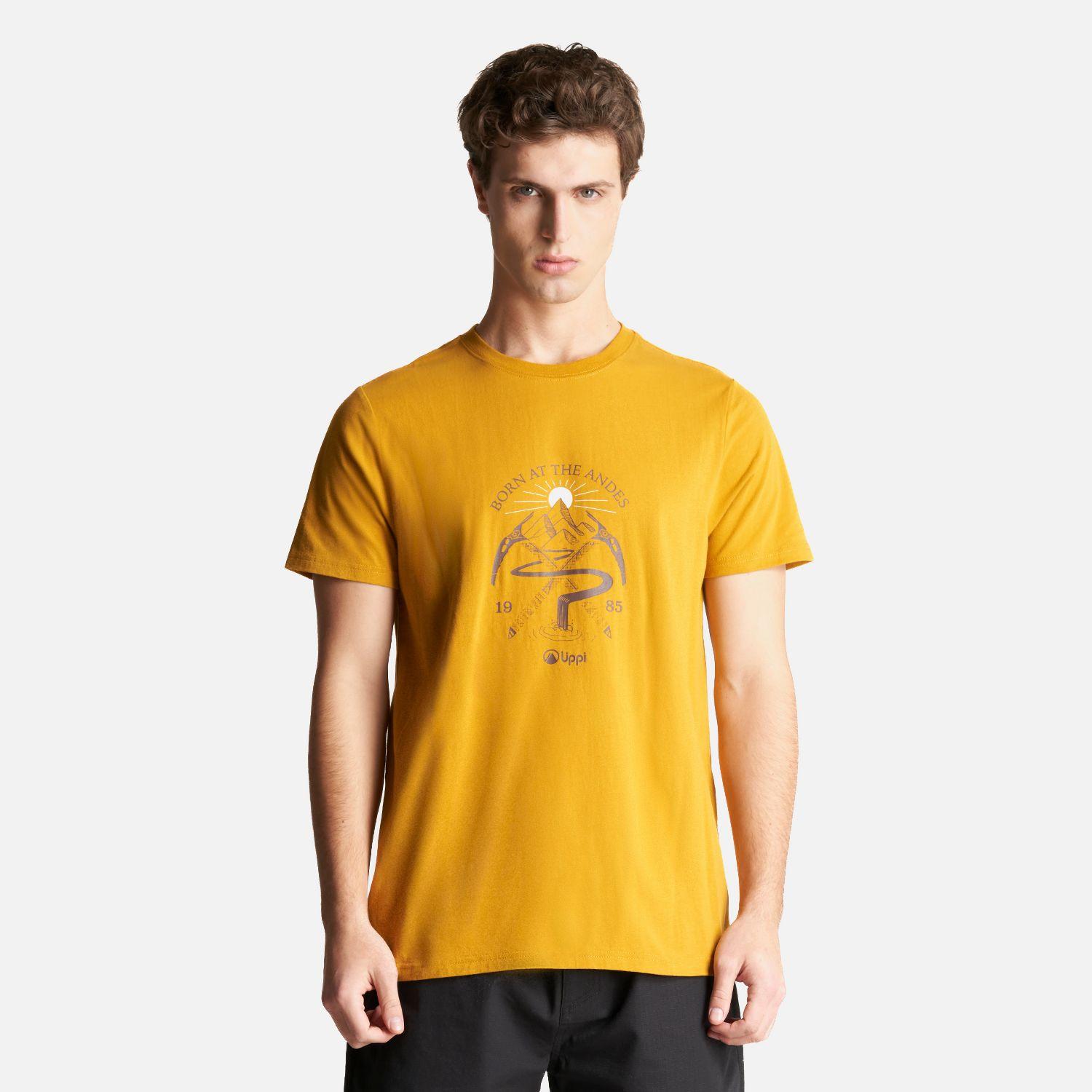 Polera Hombre Classic Piolet T-Shirt Mostaza Lippi-1