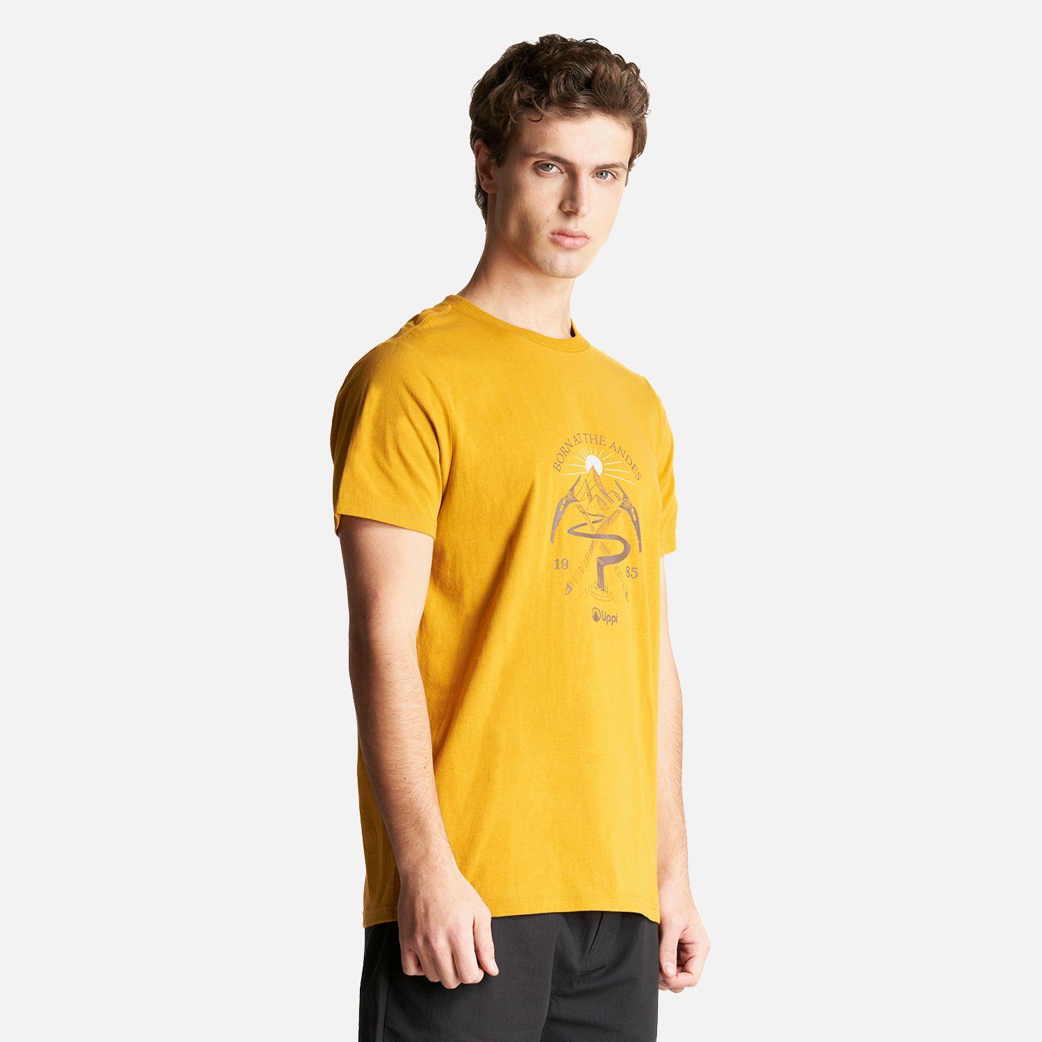 Polera Hombre Classic Piolet T-Shirt Mostaza Lippi-2