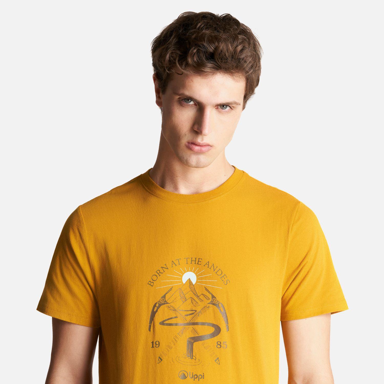 Polera Hombre Classic Piolet T-Shirt Mostaza Lippi-5