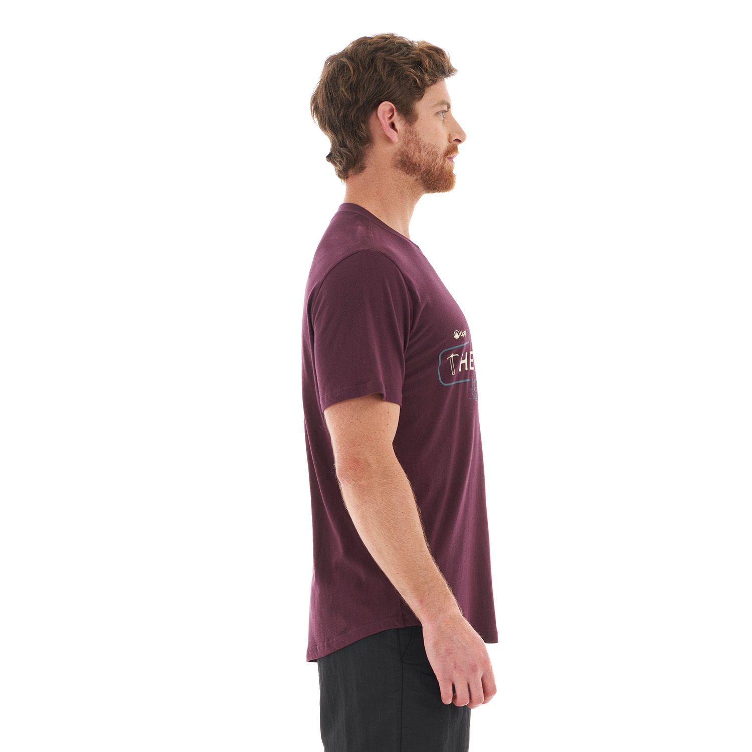 Polera Hombre Heritage UV-Stop T-Shirt Vino Lippi-3
