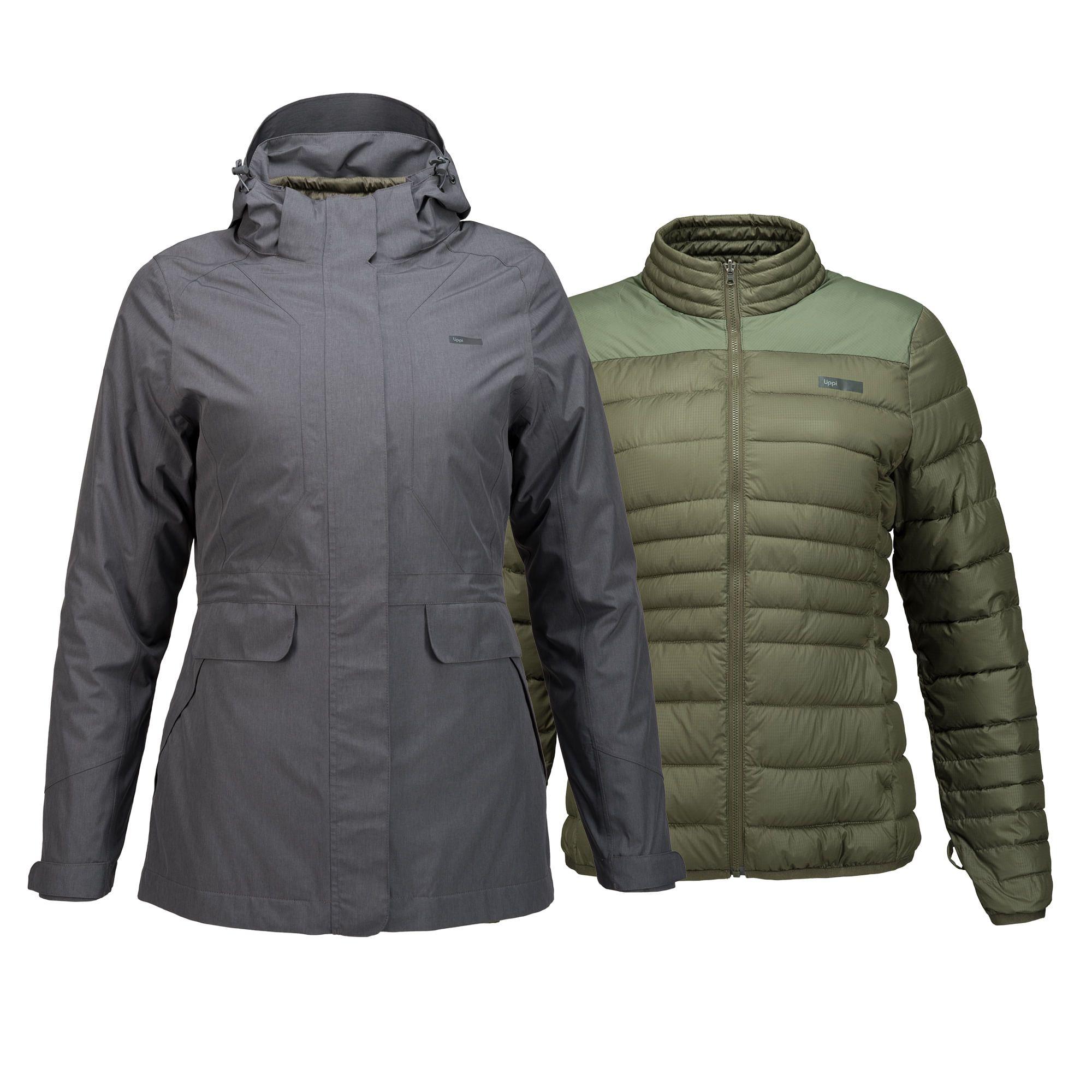 Chaqueta Mujer Intersection Fusion-3 Hoody Jacket Grafito / Laurel Lippi-0