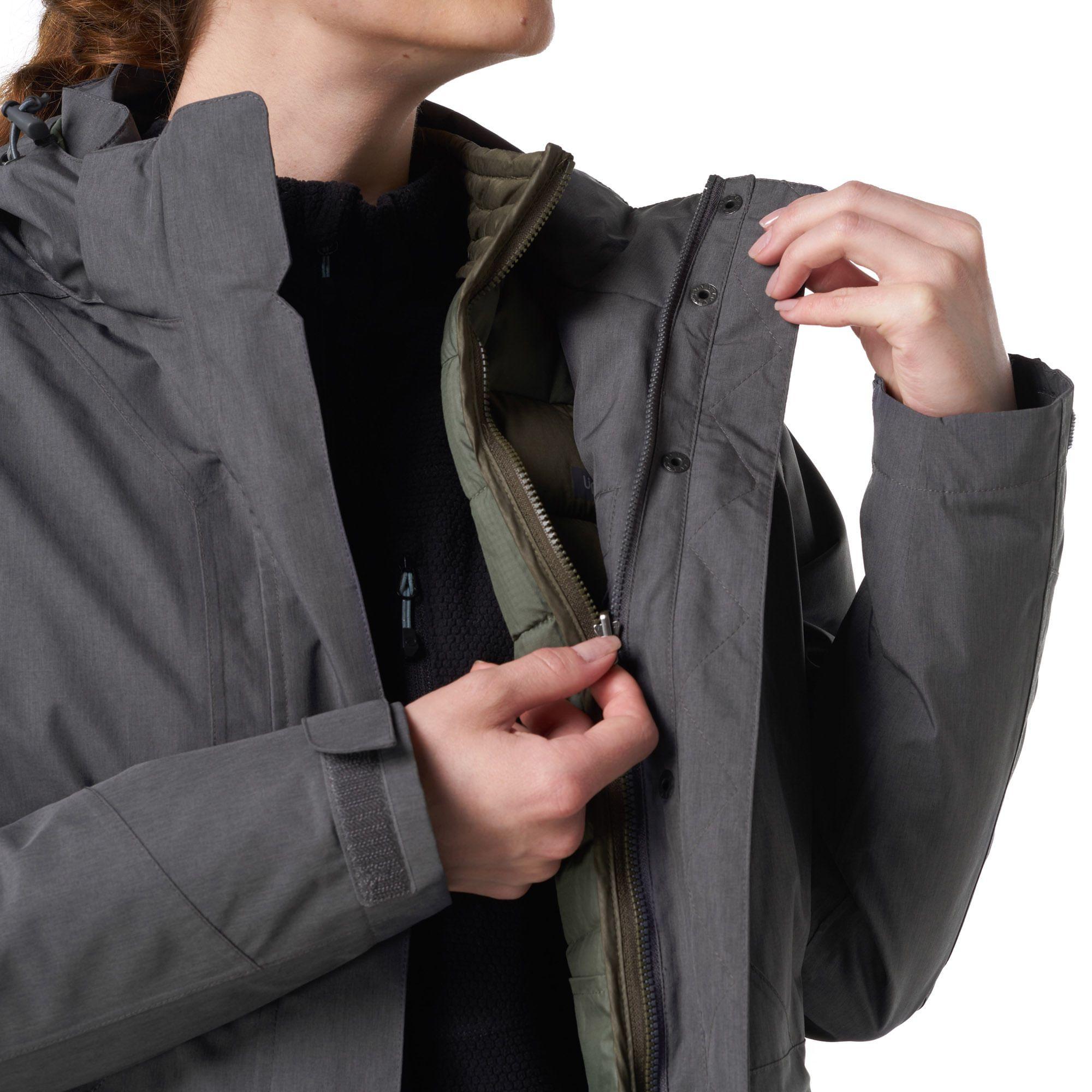 Chaqueta Mujer Intersection Fusion-3 Hoody Jacket Grafito / Laurel Lippi-6