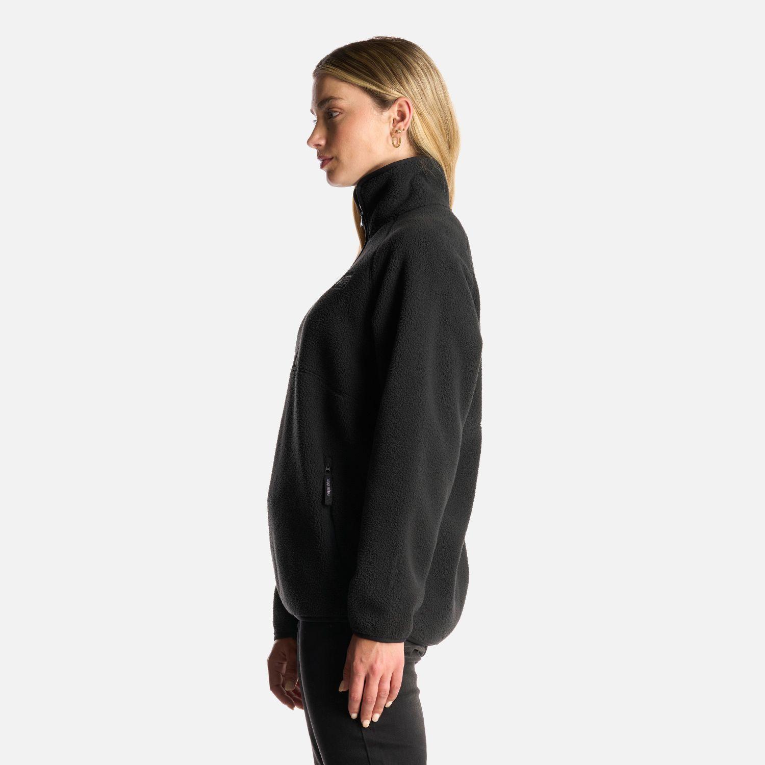 Poleron Mujer Fogon Negro Haka Honu-3