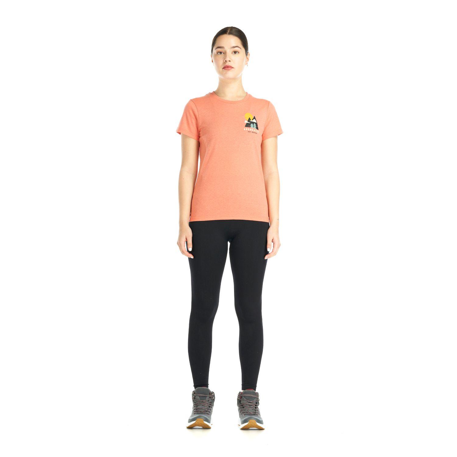 Polera Mujer Liquen Coral Melange Geography-3
