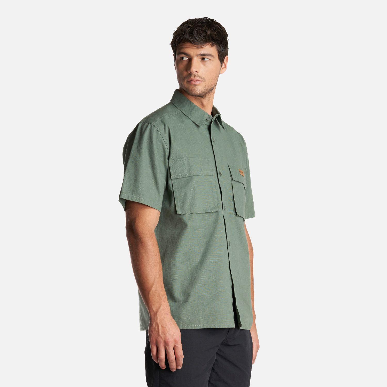 Camisa Hombre Safari Verde Musgo Haka Honu-2