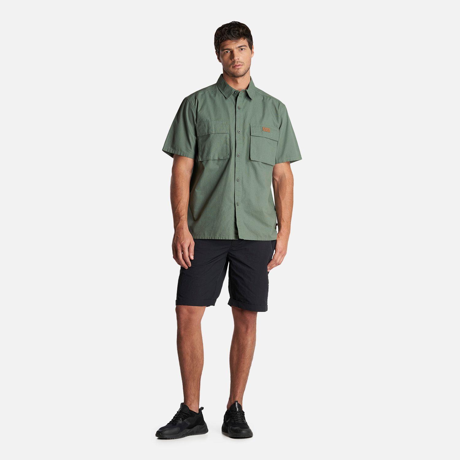 Camisa Hombre Safari Verde Musgo Haka Honu-6