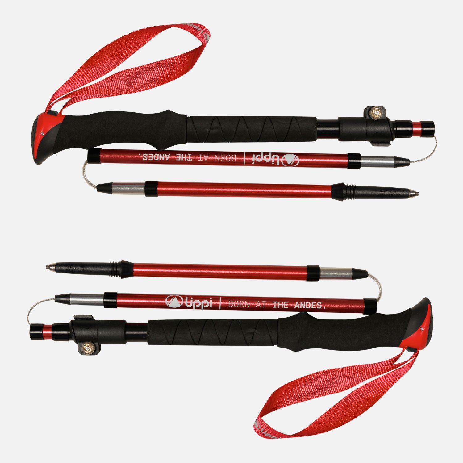 Baston Unisex Fast Trail Duo Trekking Pole Rojo Lippi-1