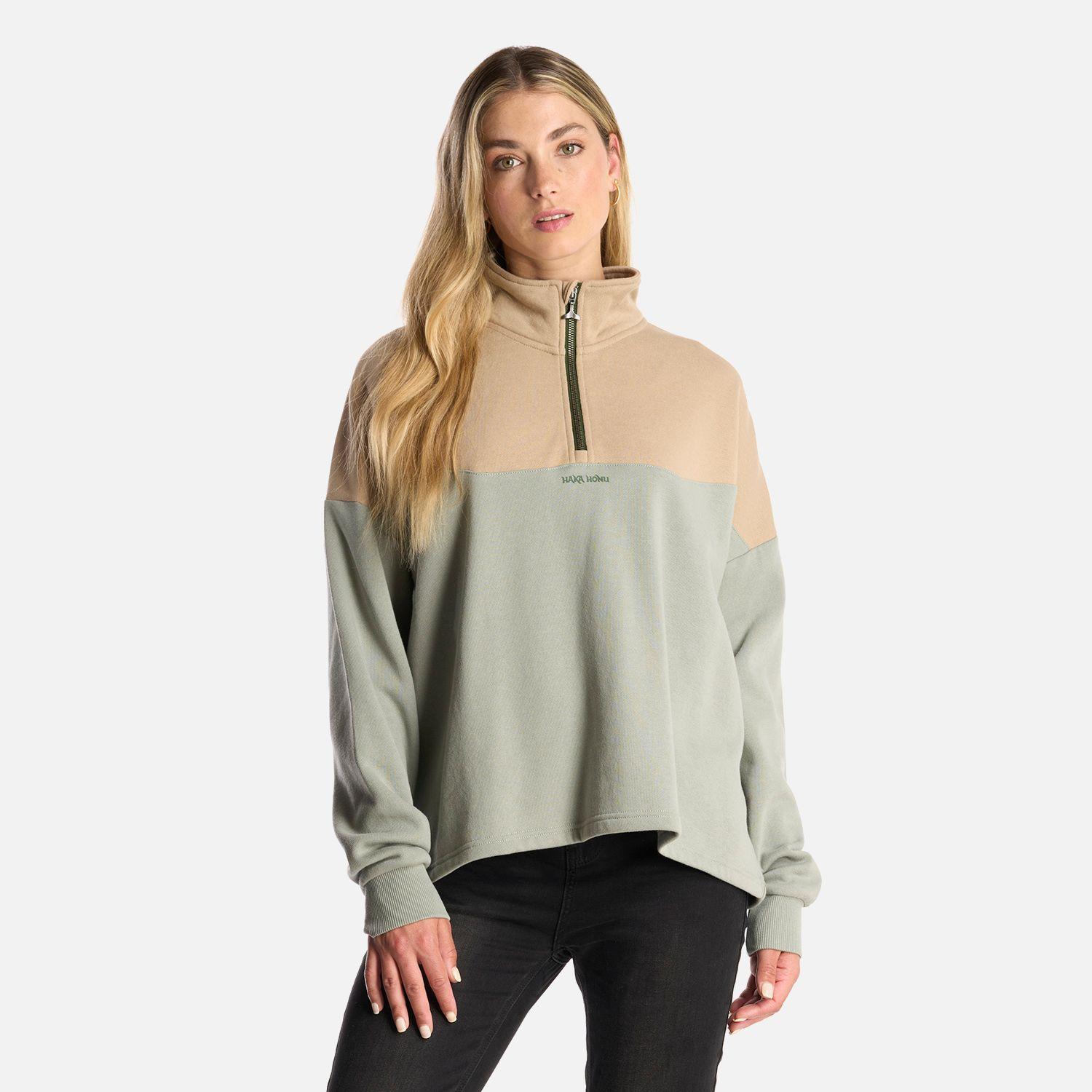 Poleron Mujer Peliculyon Verde Claro Haka Honu-1