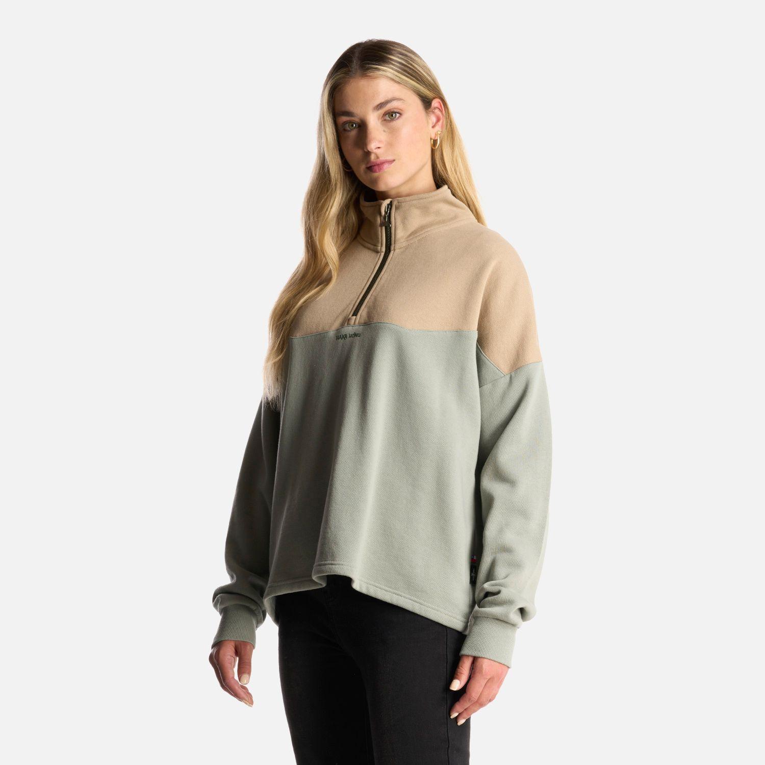 Poleron Mujer Peliculyon Verde Claro Haka Honu-2