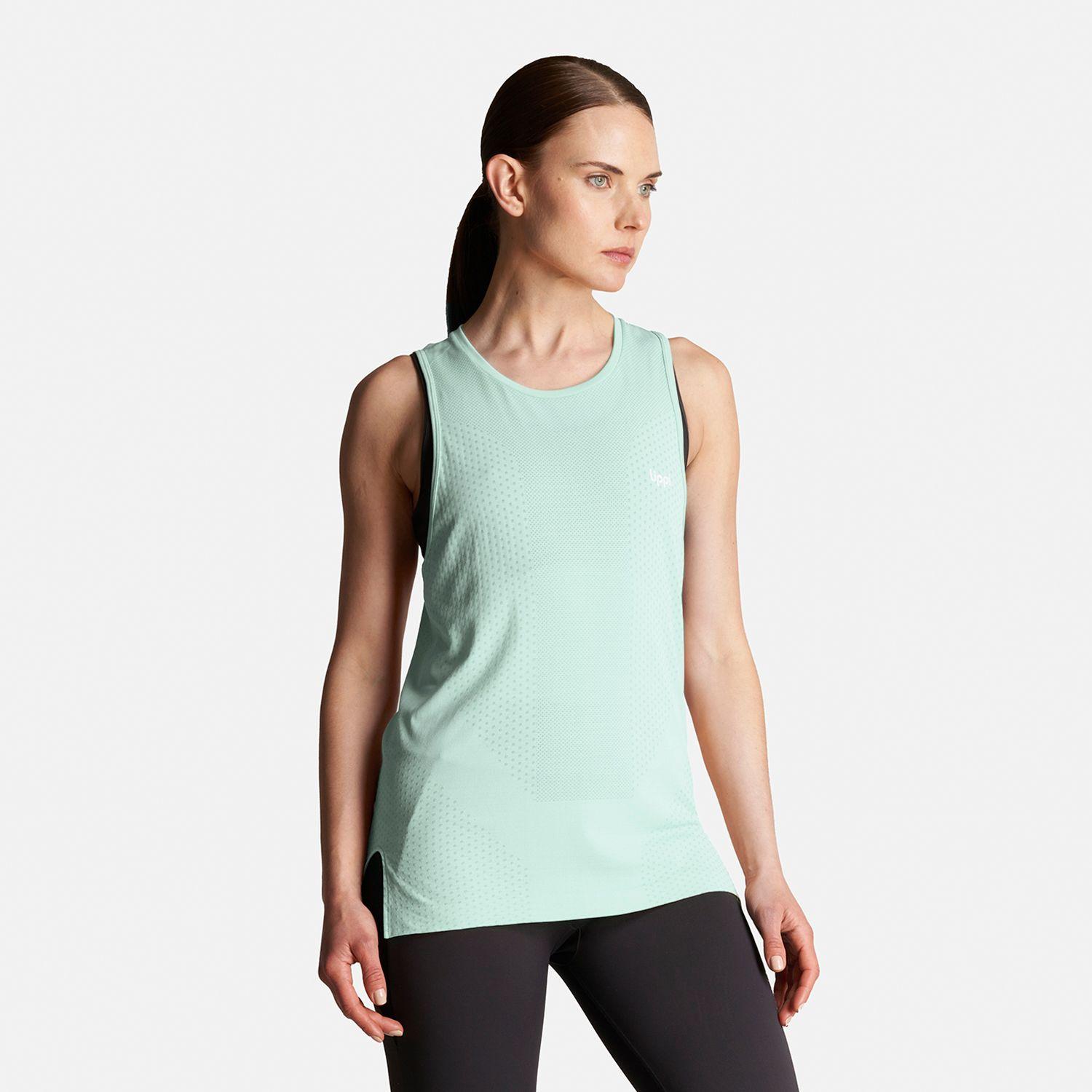 Polera Mujer 4 Run Seamless Trail T-Shirt Celeste Lippi-2