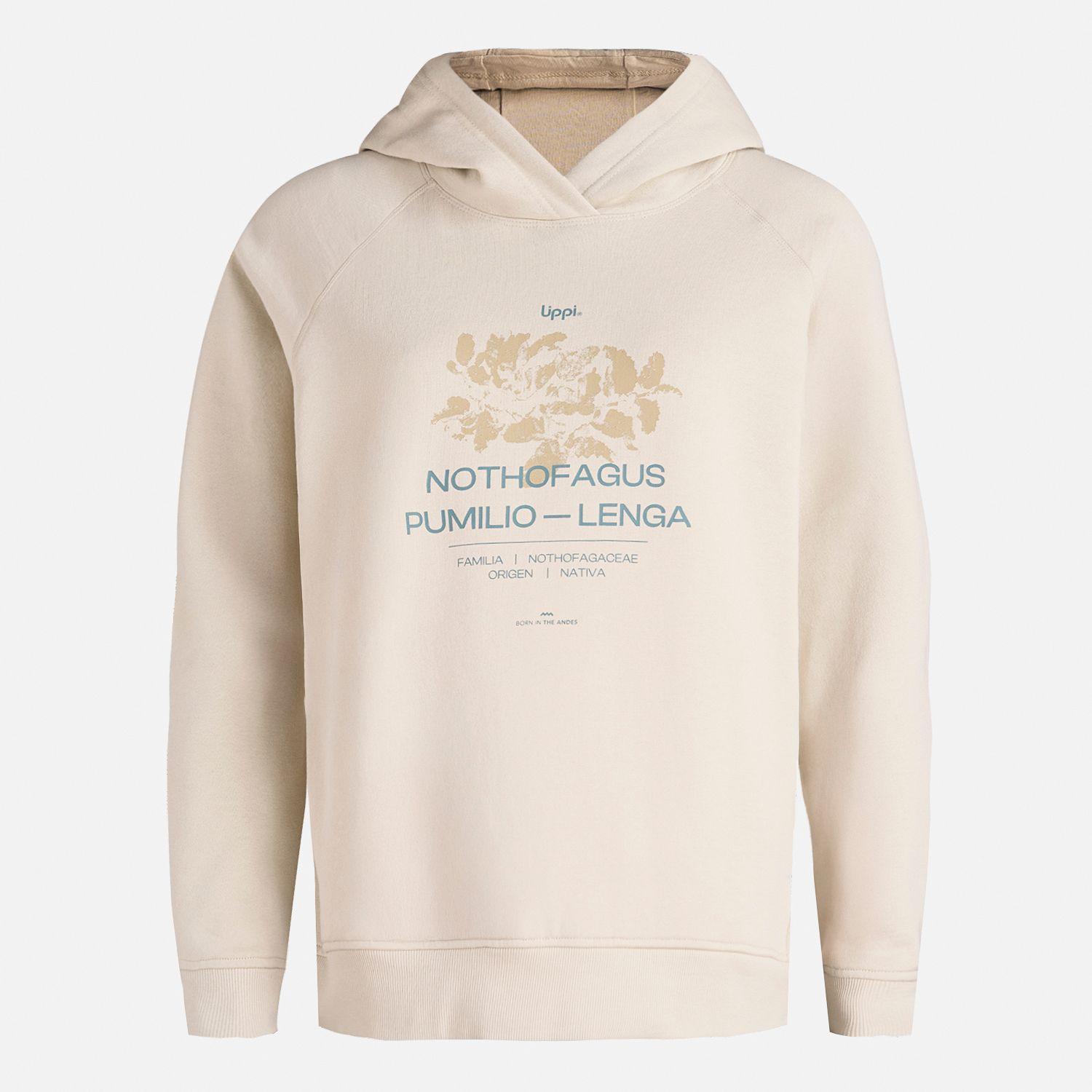 Polerón Mujer Insigne Hoody Sweatshirt Front Print Crudo Lippi-6