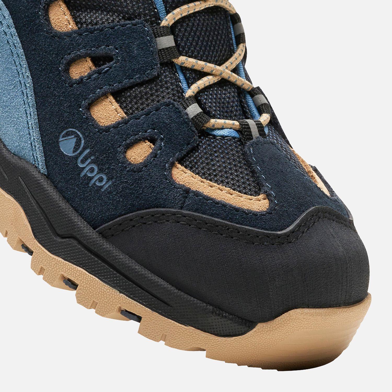 Zapato Niño  Puelo CS Low Velcro Azul Piedra Taupe Lippi-6