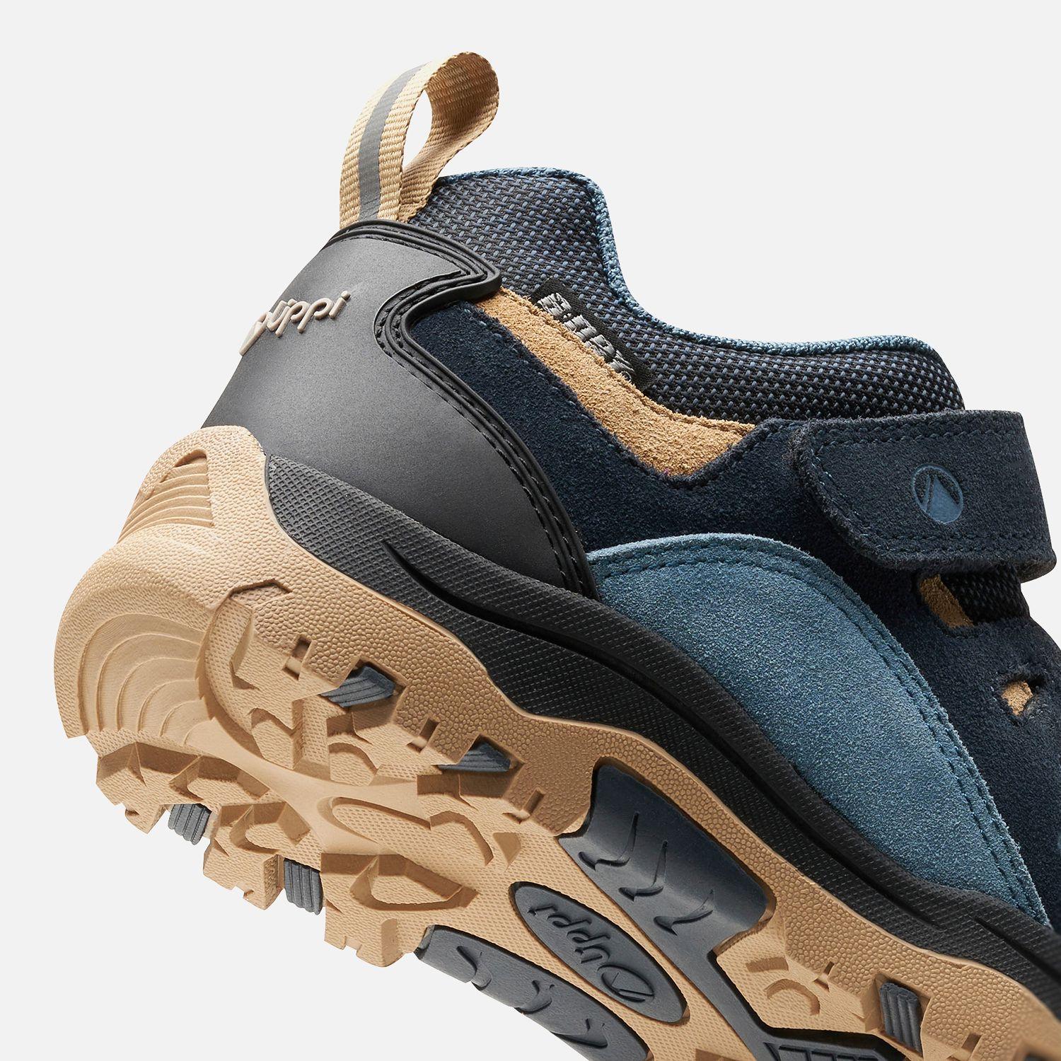 Zapato Niño  Puelo CS Low Velcro Azul Piedra Taupe Lippi-7