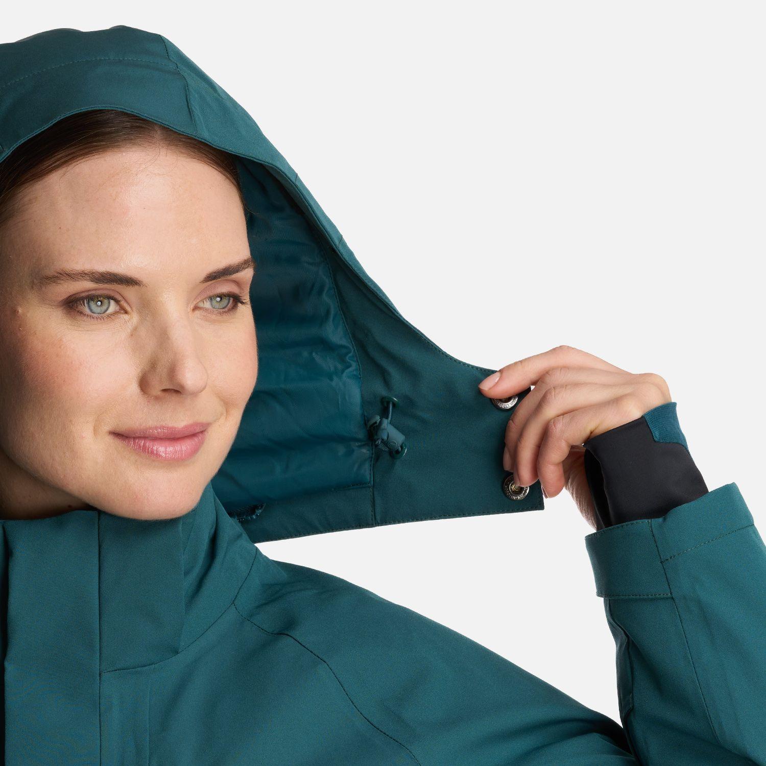 Chaqueta Mujer Andes B-Dry Hoody Jacket Verde Bosque Lippi-5