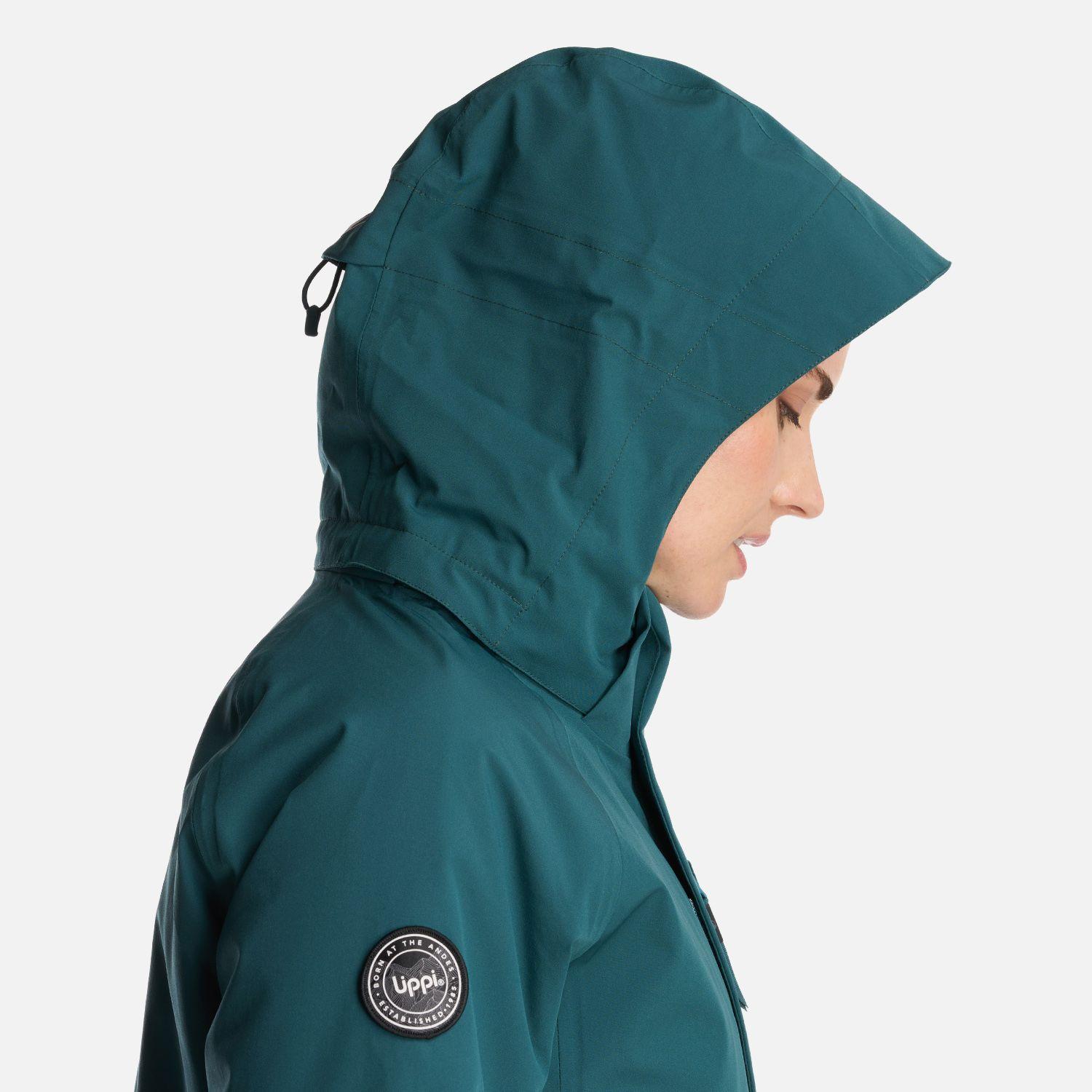 Chaqueta Mujer Andes B-Dry Hoody Jacket Verde Bosque Lippi-6