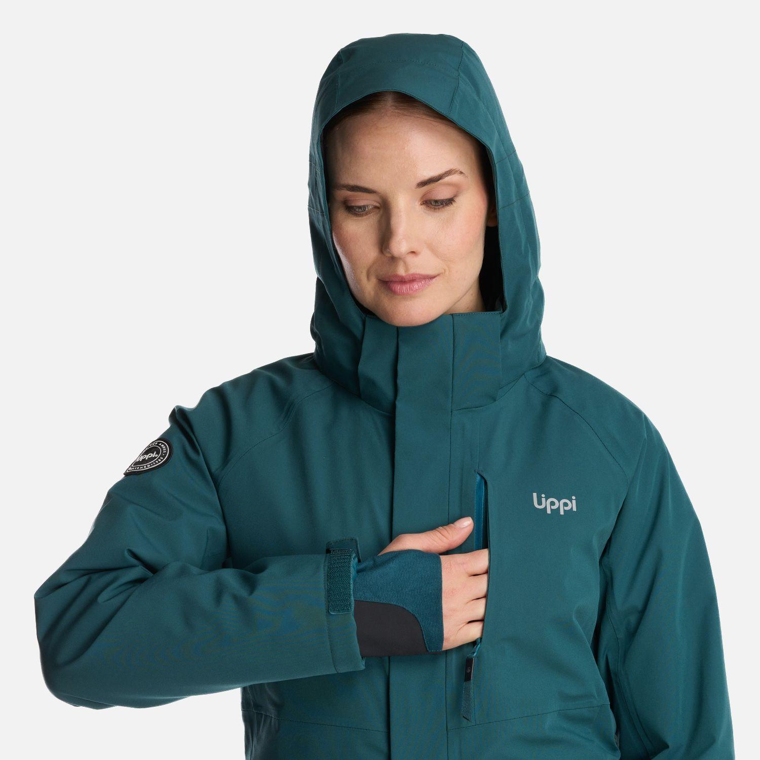 Chaqueta Mujer Andes B-Dry Hoody Jacket Verde Bosque Lippi-7
