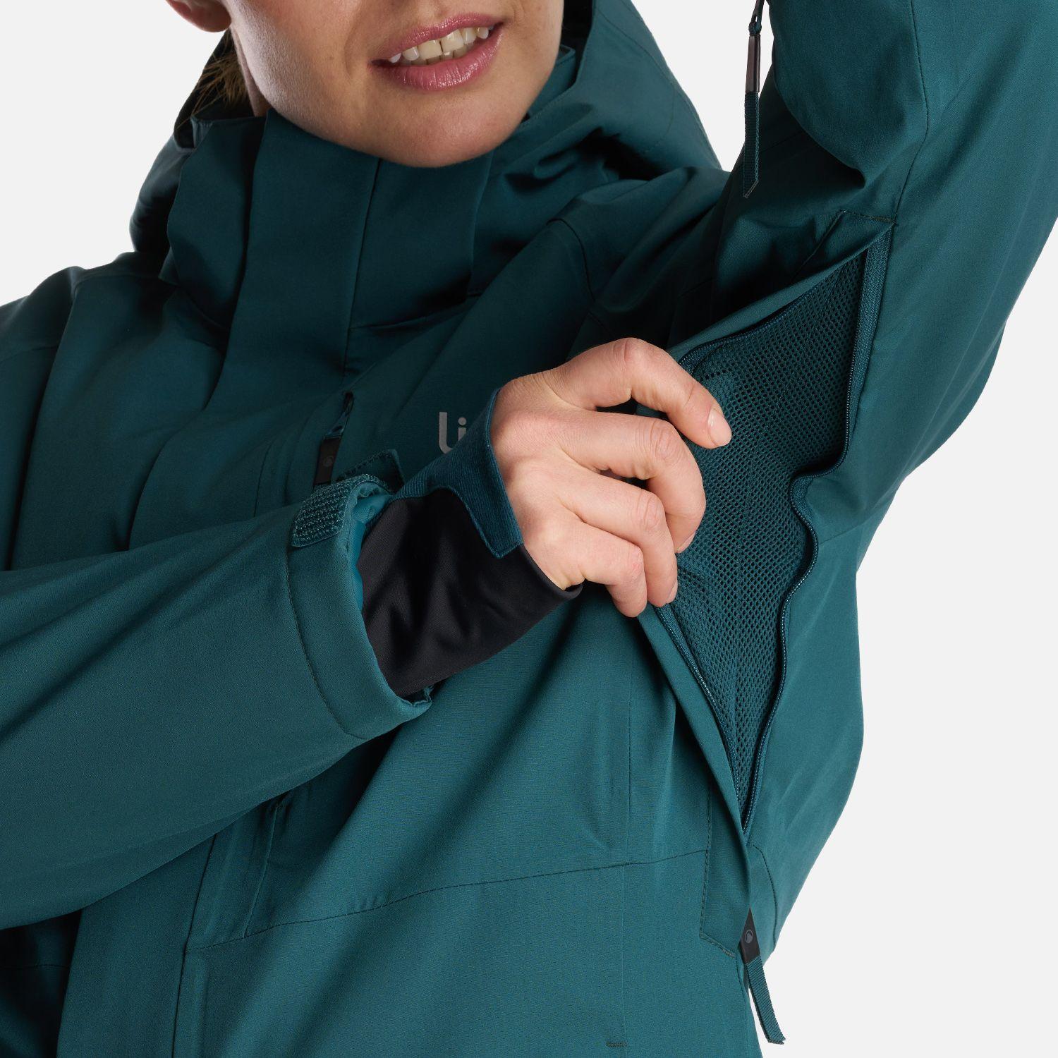 Chaqueta Mujer Andes B-Dry Hoody Jacket Verde Bosque Lippi-8
