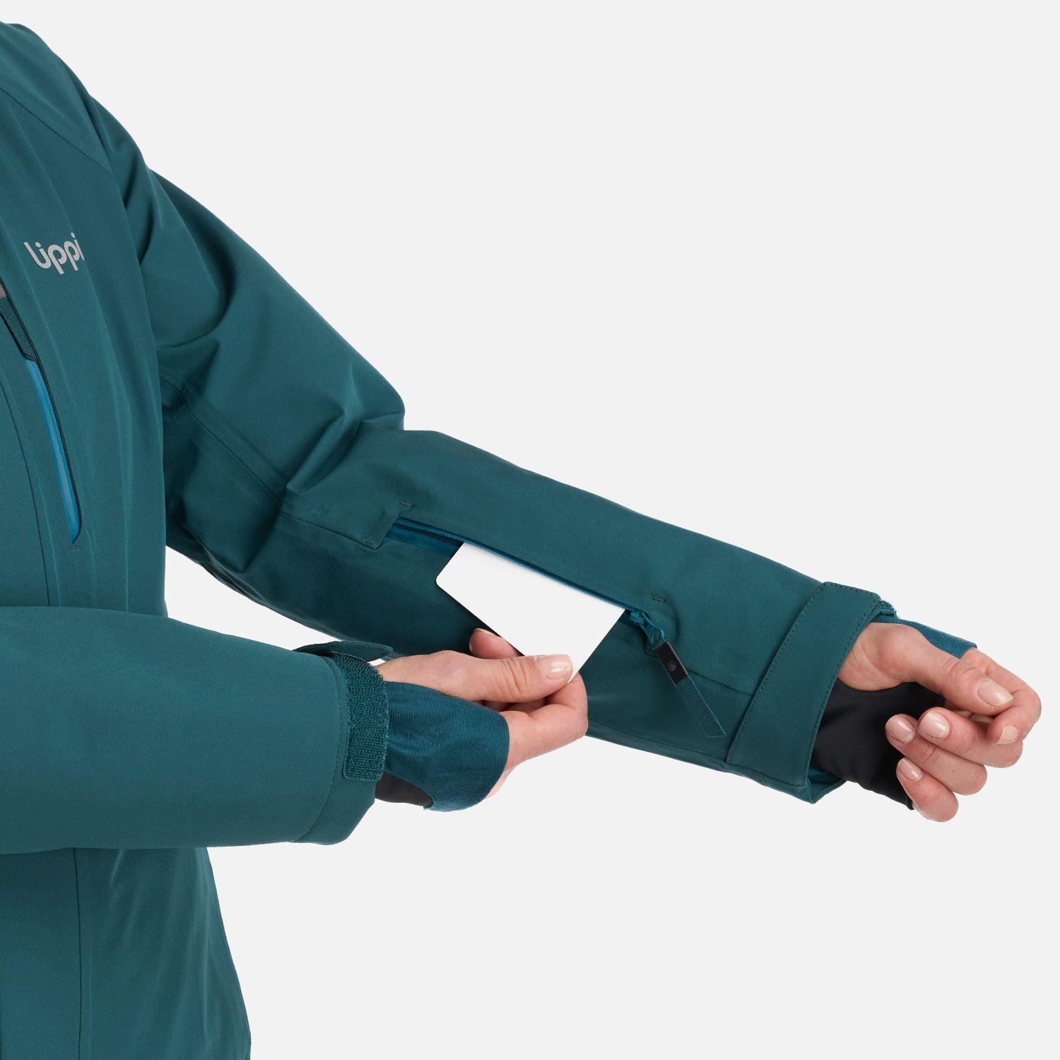 Chaqueta Mujer Andes B-Dry Hoody Jacket Verde Bosque Lippi-9