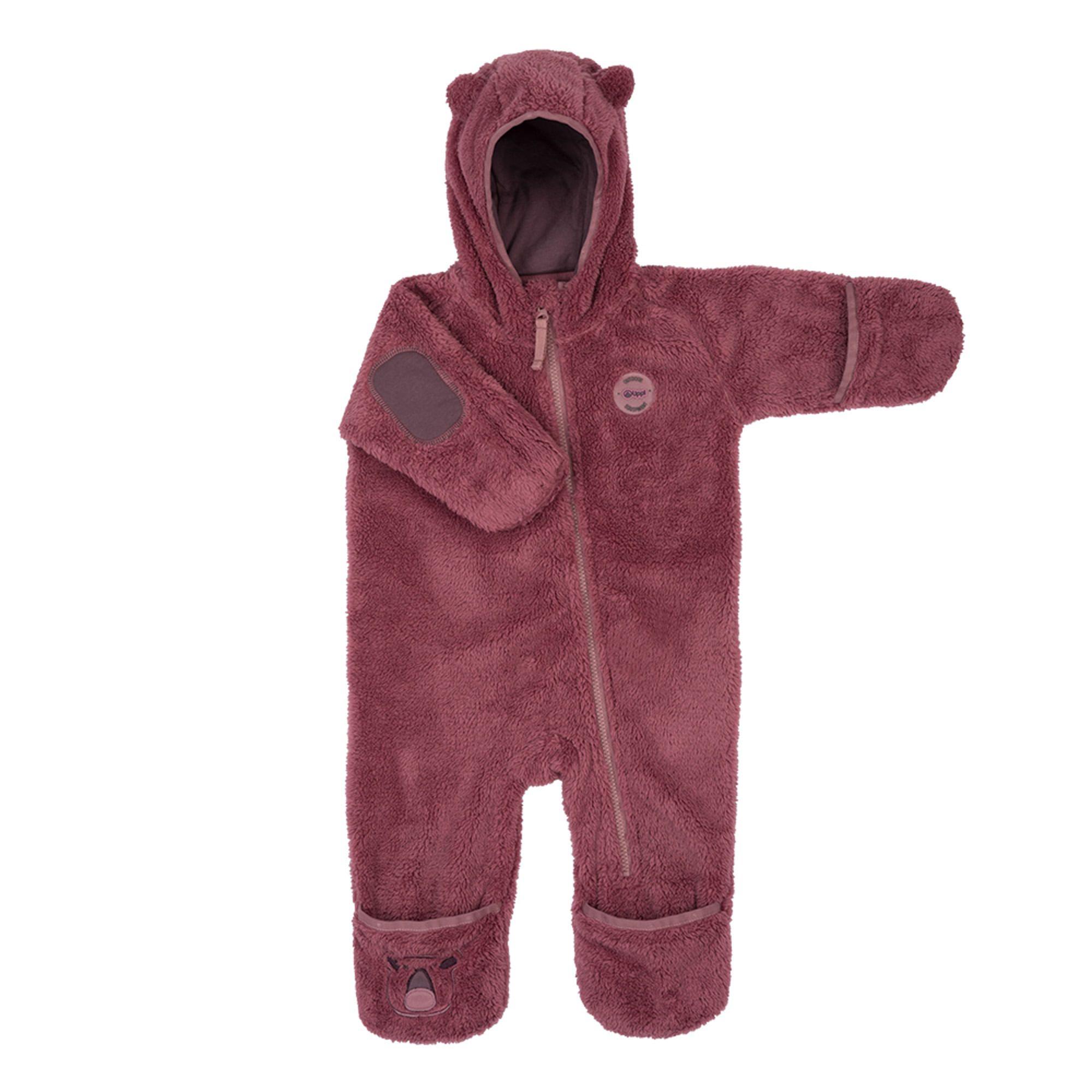 Enterito Baby Girl Bear Shaggy-Pro Onesie Palo Rosa Lippi-0