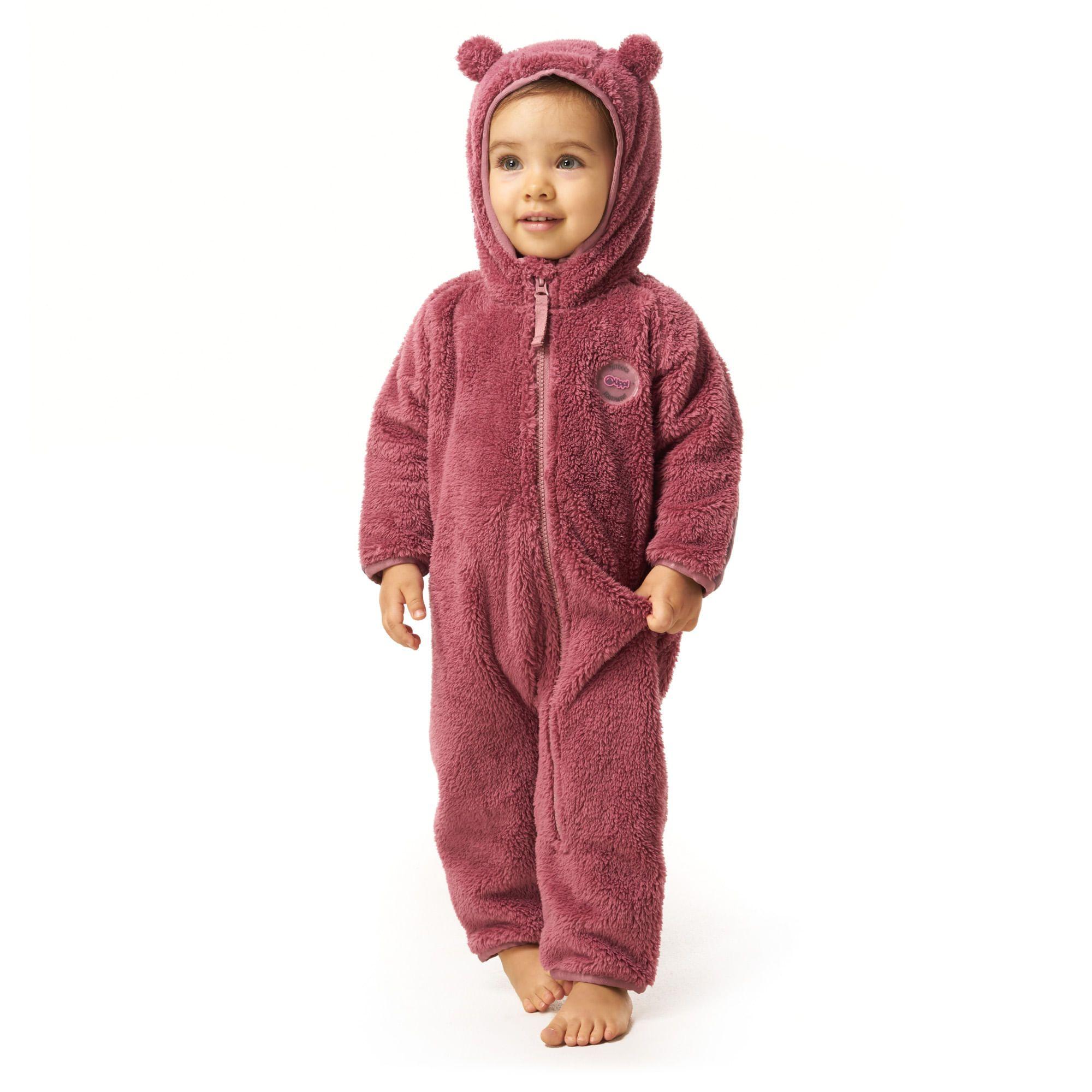 Enterito Baby Girl Bear Shaggy-Pro Onesie Palo Rosa Lippi-2