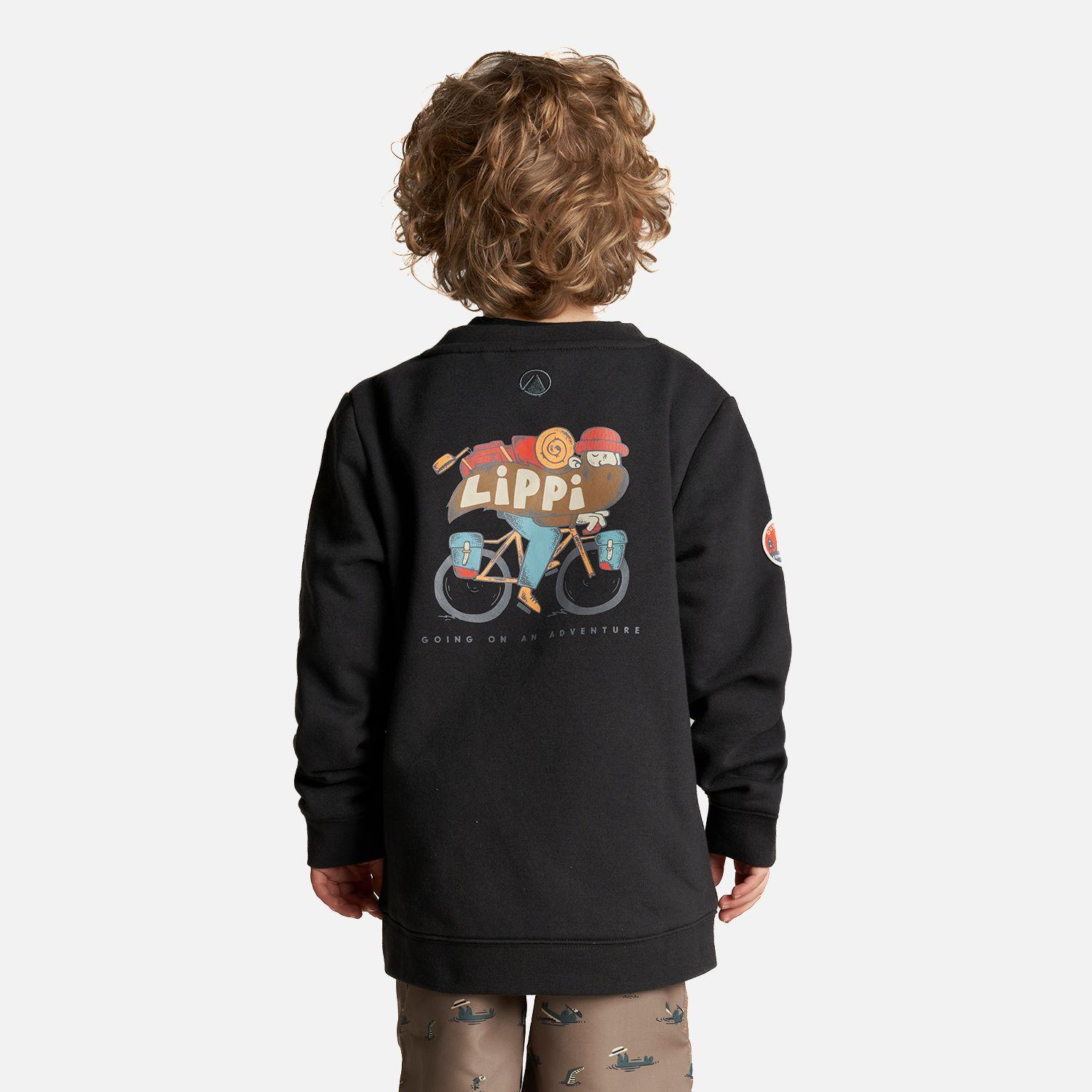 Poleron Niño Insigne Sweatshirt Negro Lippi-2