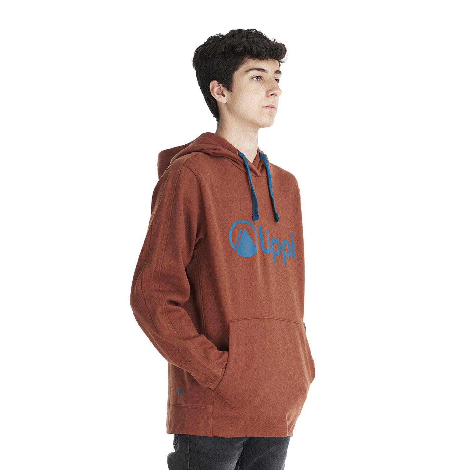 Poleron Teen Boy Insigne Hoody Sweatshirt Terracota Lippi V22-2