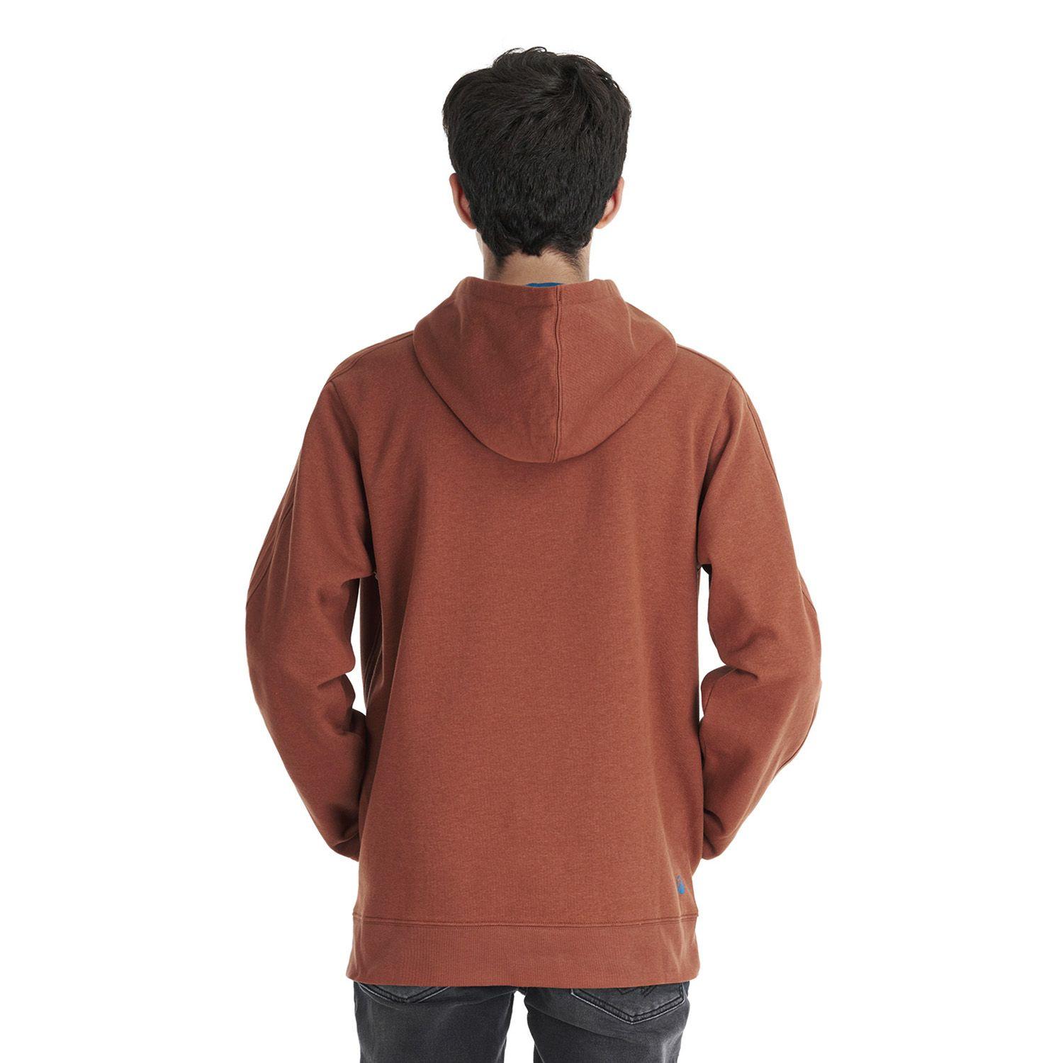 Poleron Teen Boy Insigne Hoody Sweatshirt Terracota Lippi V22-3