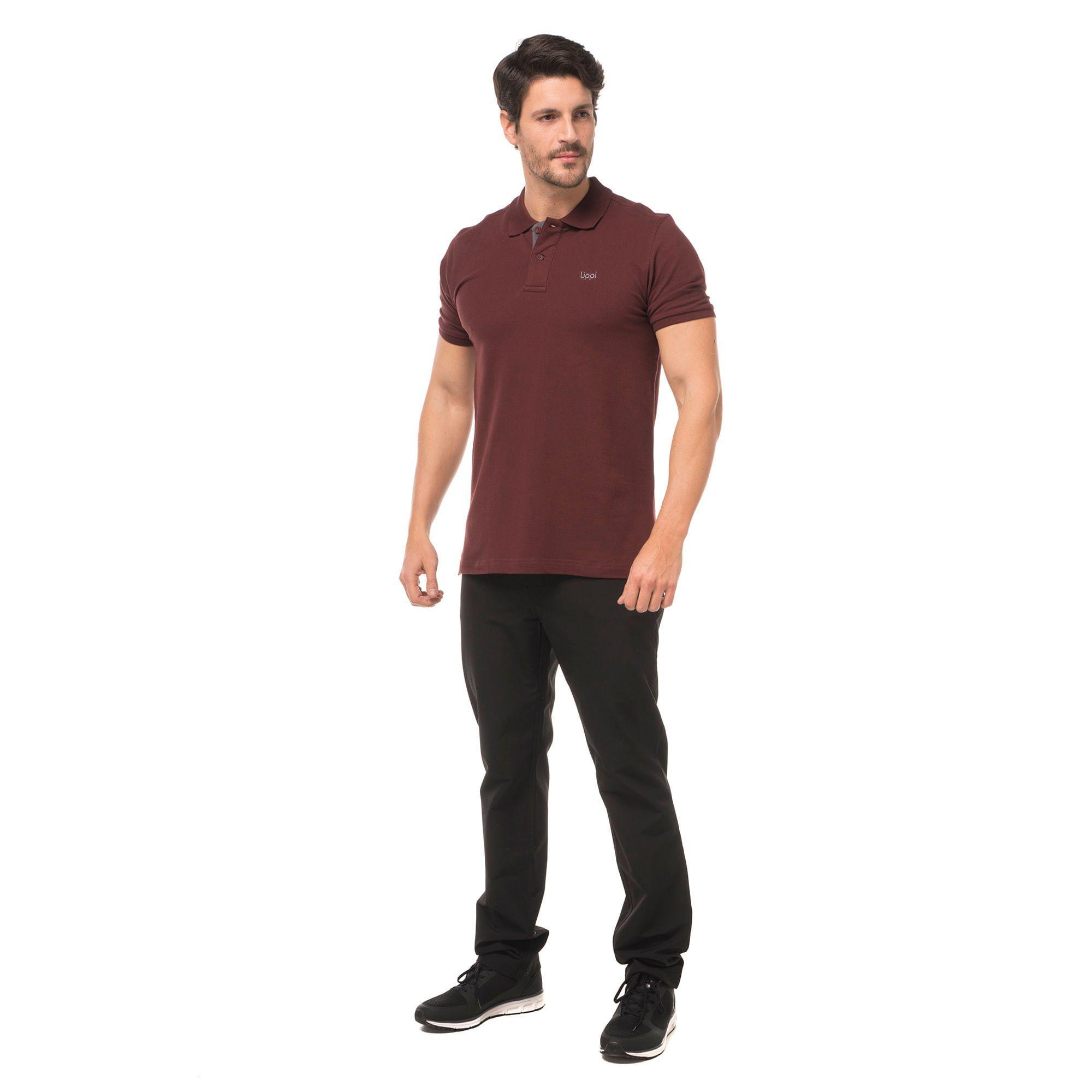 Polera Hombre First Class Elastic Polo Malva Lippi V20-2