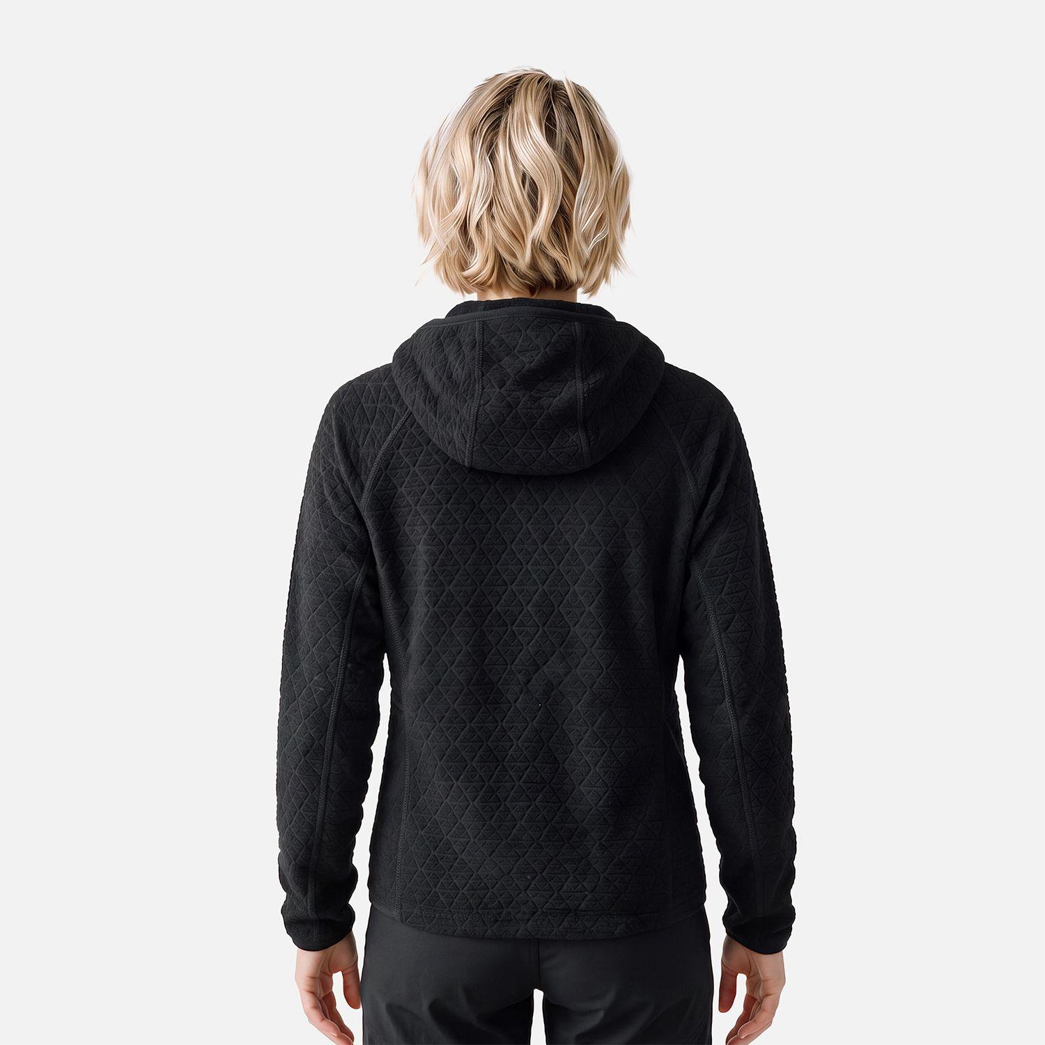 Polerón Mujer Jacaranda Nano-F Full Zip Hoody Negro Lippi V27-1