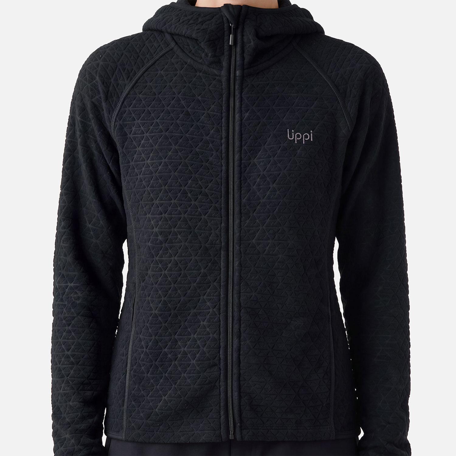 Polerón Mujer Jacaranda Nano-F Full Zip Hoody Negro Lippi V27-2