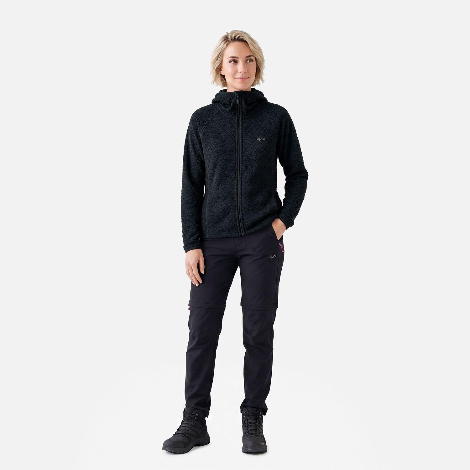 Polerón Mujer Jacaranda Nano-F Full Zip Hoody Negro Lippi V27-4