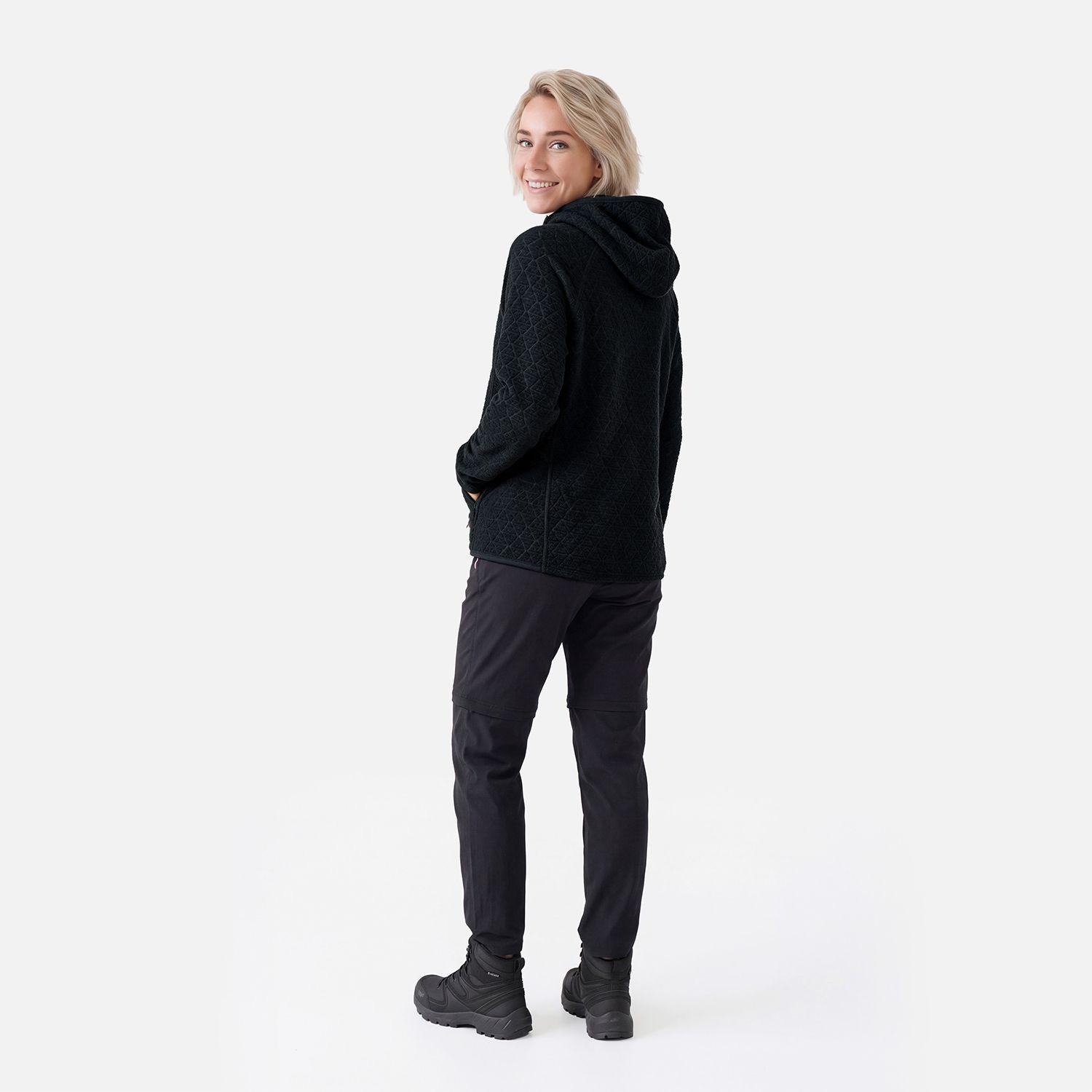 Polerón Mujer Jacaranda Nano-F Full Zip Hoody Negro Lippi V27-5