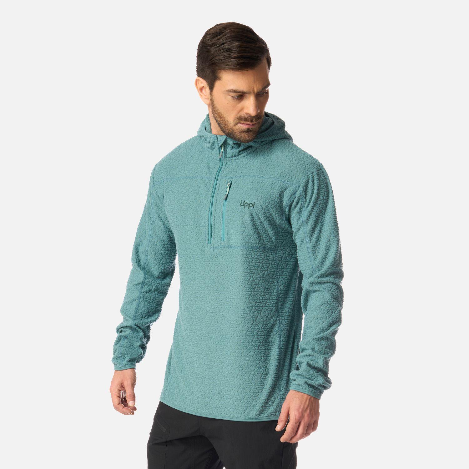 Polerón Hombre Jacaranda Nano-F 1/4 Zip Hoody Petroleo Claro Lippi-1