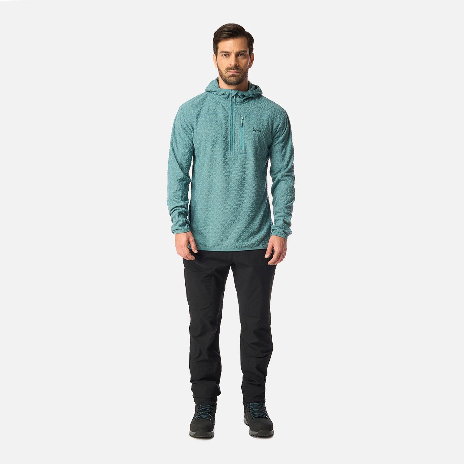 Polerón Hombre Jacaranda Nano-F 1/4 Zip Hoody Petroleo Claro Lippi-4