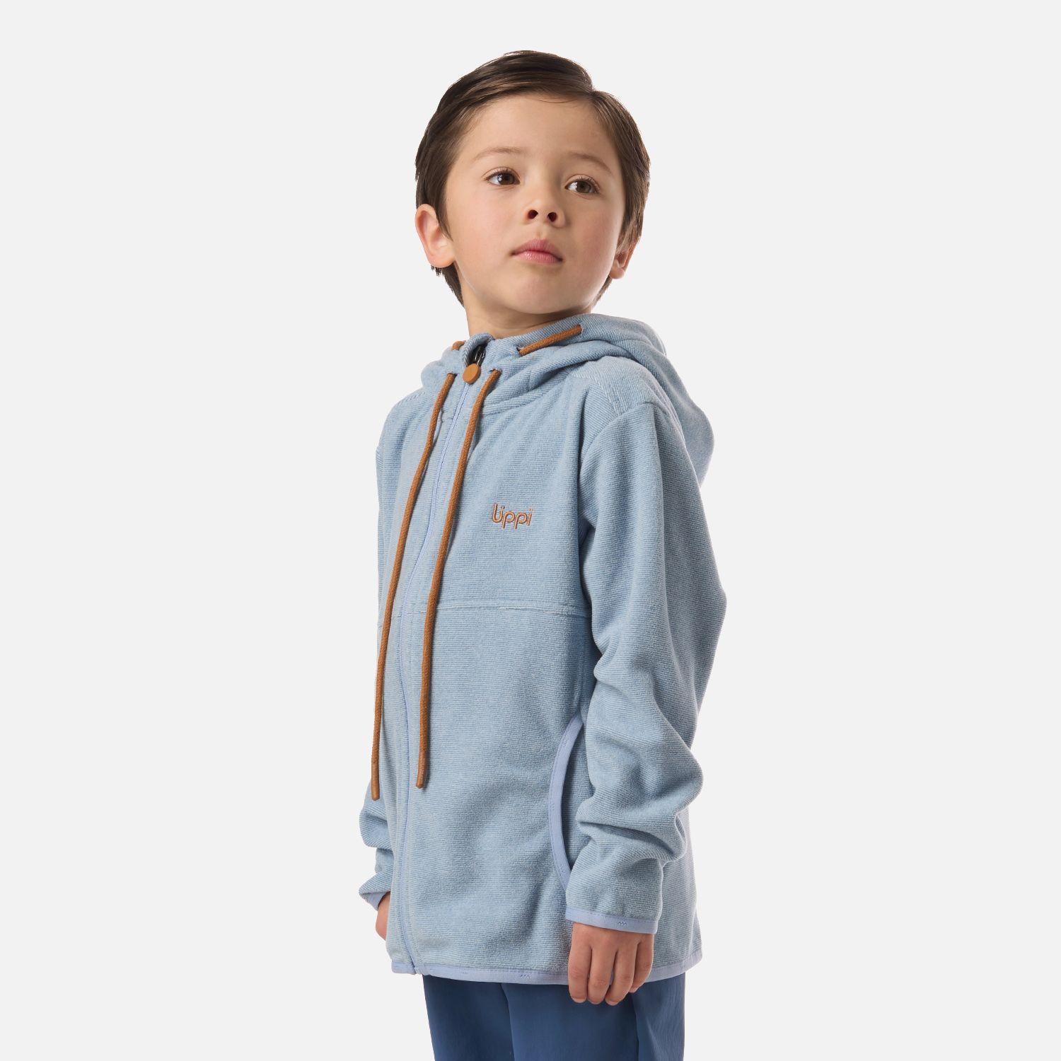 Polar Niño Stripes Nano-F Full Zip Hoody Azul Piedra Lippi V26-1