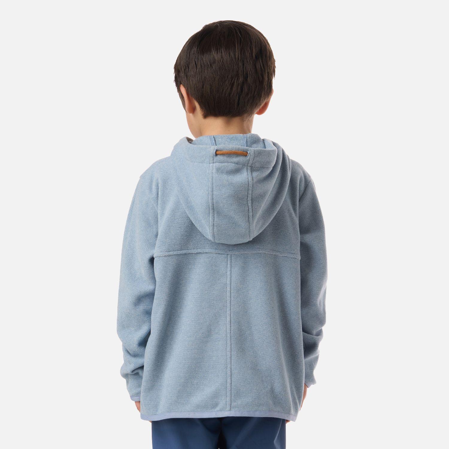 Polar Niño Stripes Nano-F Full Zip Hoody Azul Piedra Lippi V26-2