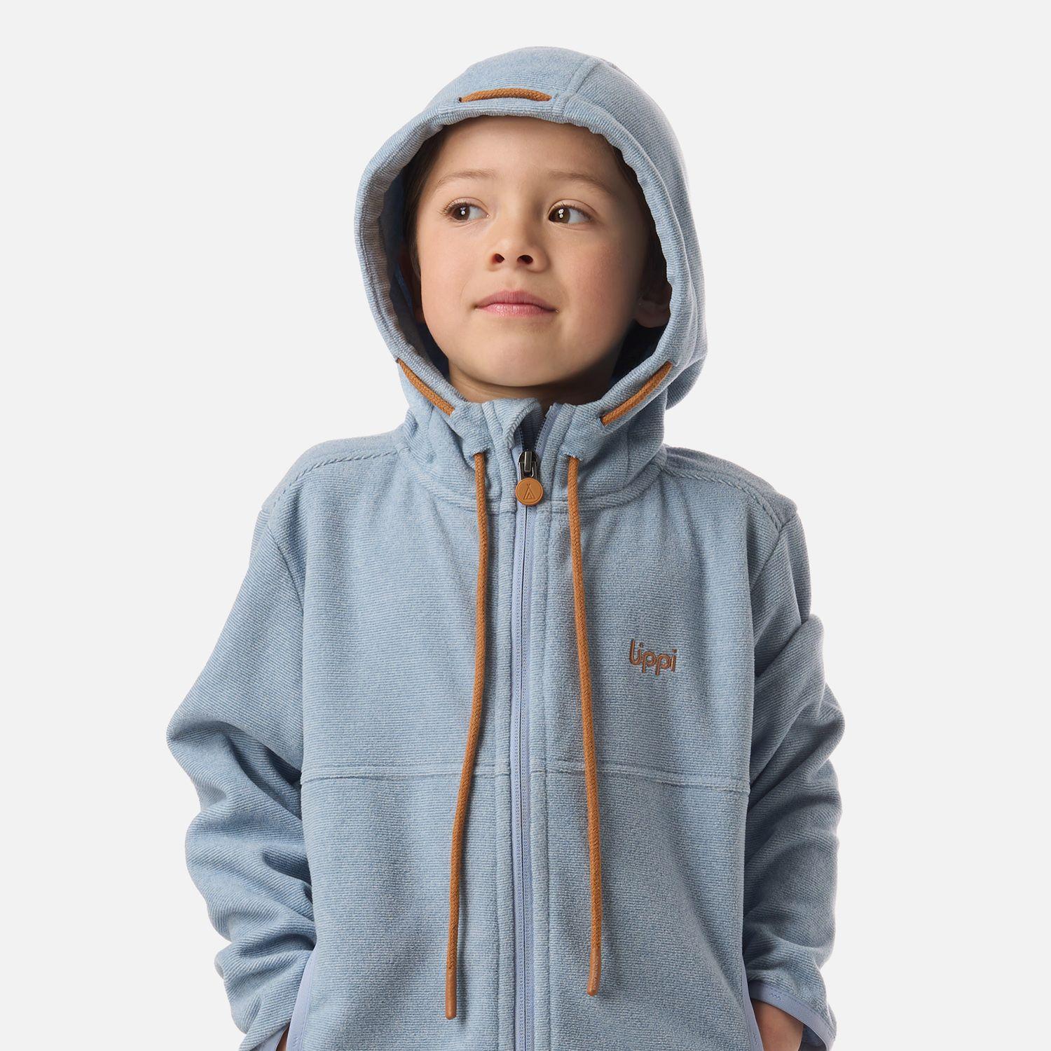 Polar Niño Stripes Nano-F Full Zip Hoody Azul Piedra Lippi V26-3