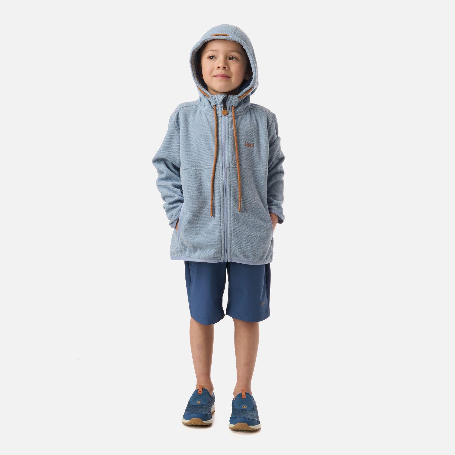 Polar Niño Stripes Nano-F Full Zip Hoody Azul Piedra Lippi V26-5