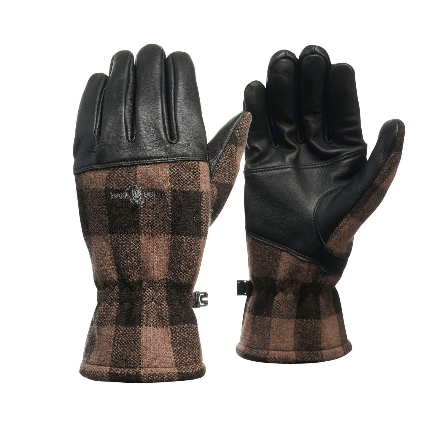 Guante Hombre Bagual Merino Wool Cafe Mostaza Haka Honu-0