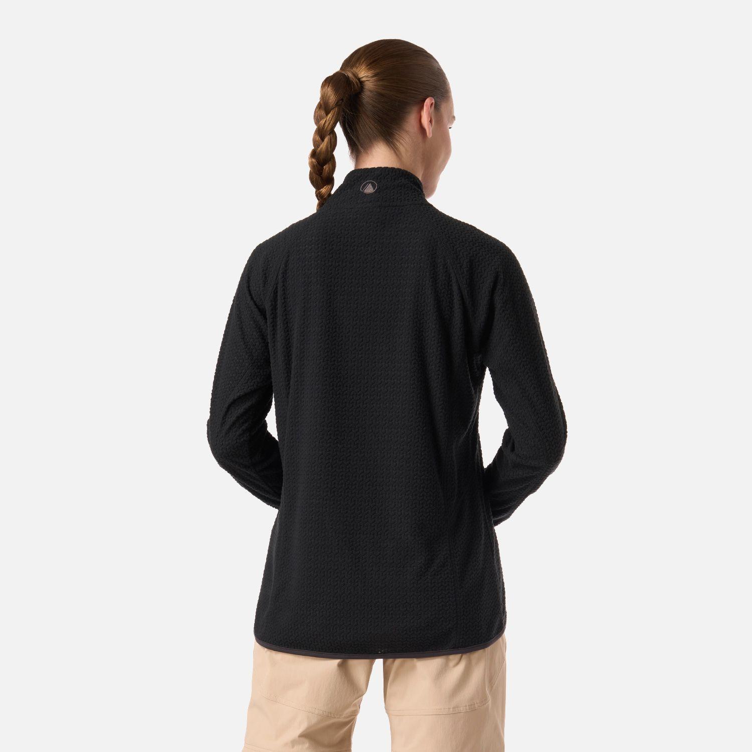 Polerón Mujer Jacaranda Nano-F 1/4 Zip Negro Lippi V26-2