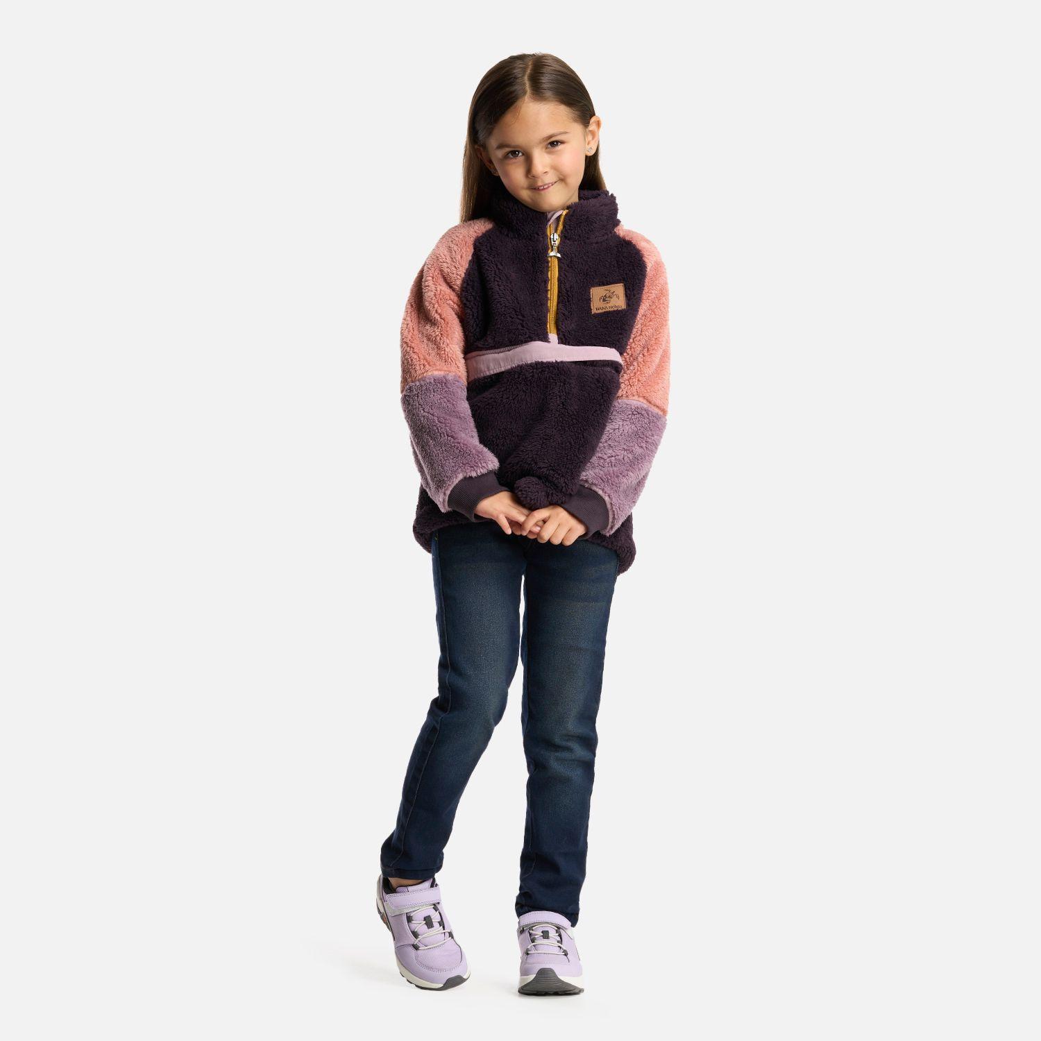 Poleron Niña Calurosito Morado Oscuro Haka Honu-5
