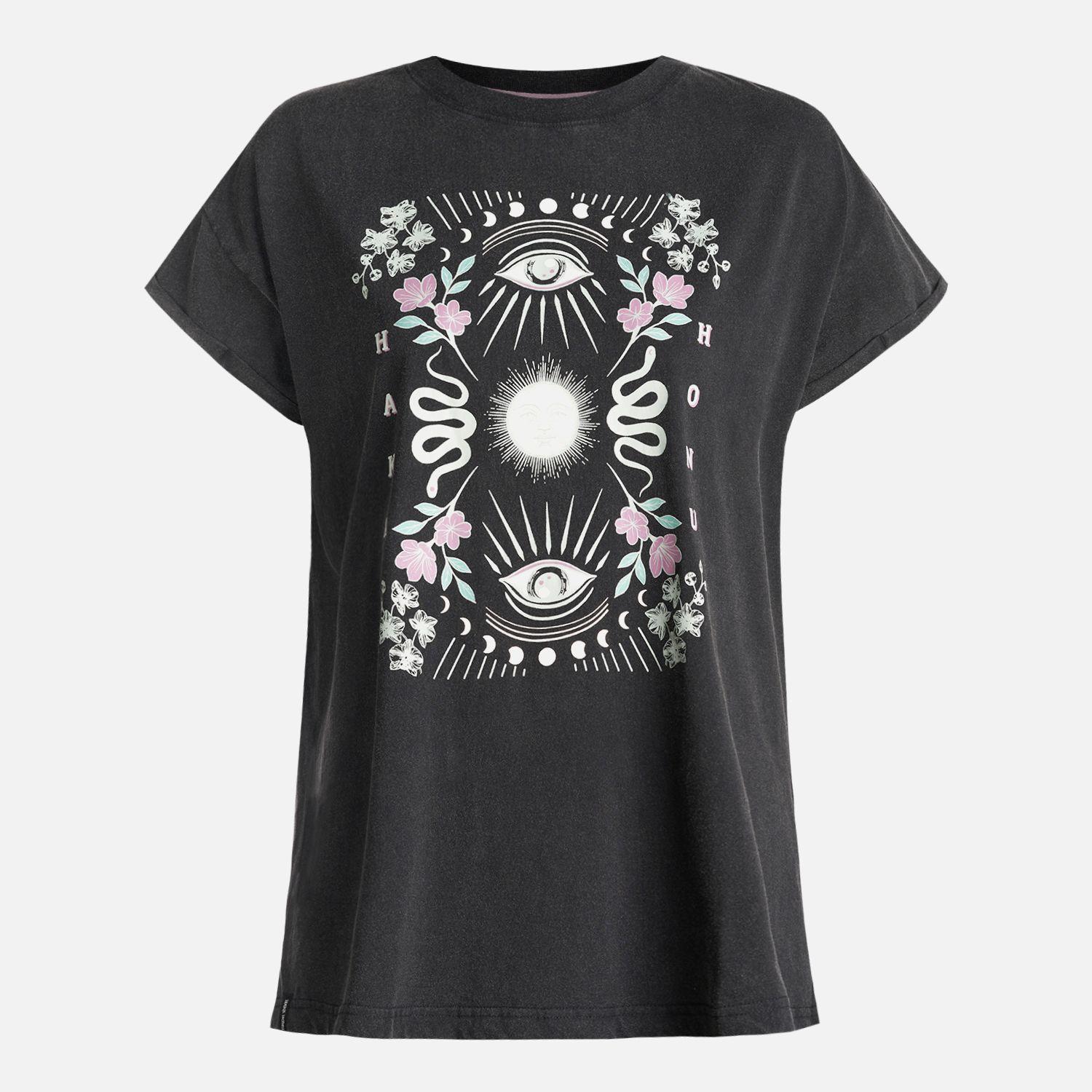 Polera Mujer Garza Negro Haka Honu V24-0