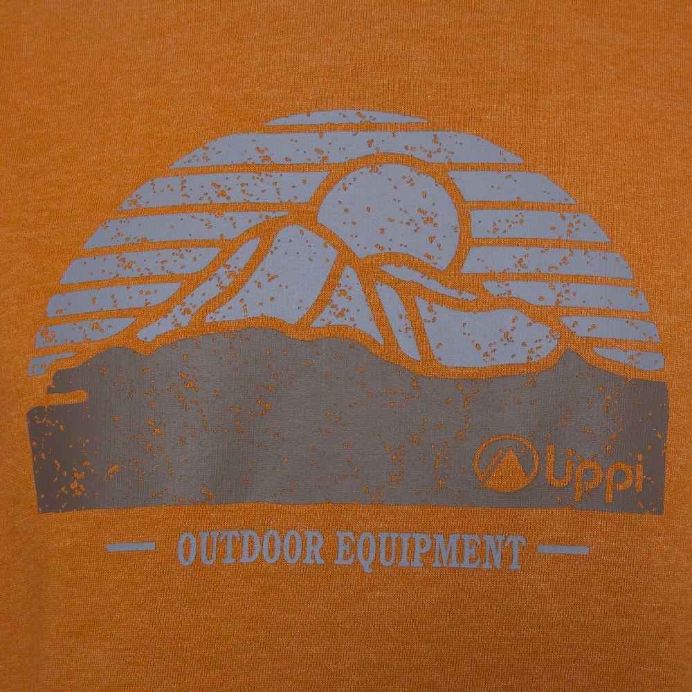 Poleron Hombre Insigne Cotton Hoody Melange Mostaza Lippi V18-4