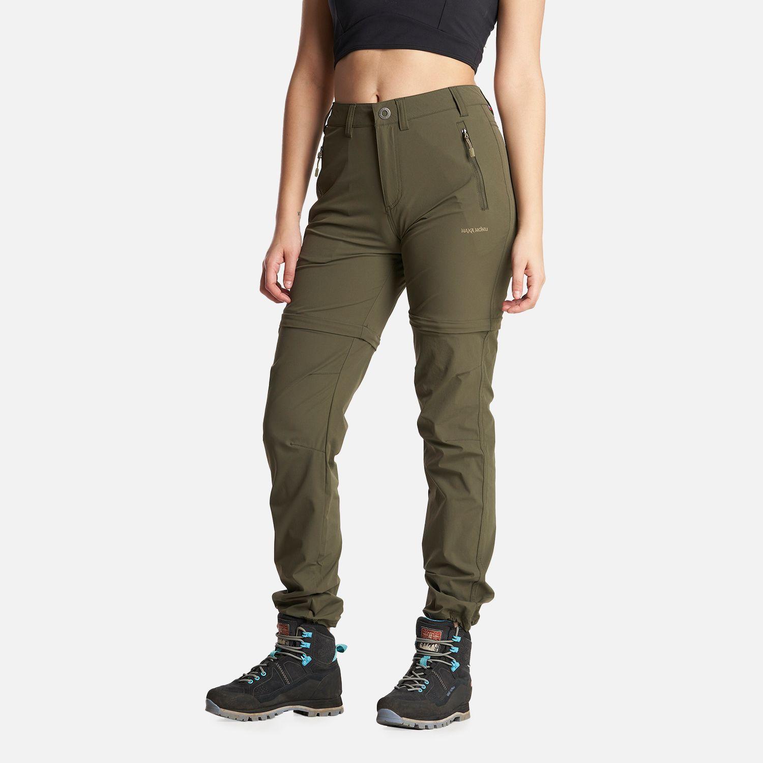 Pantalon Mujer Desmontalo Verde Oscuro Haka Honu-2