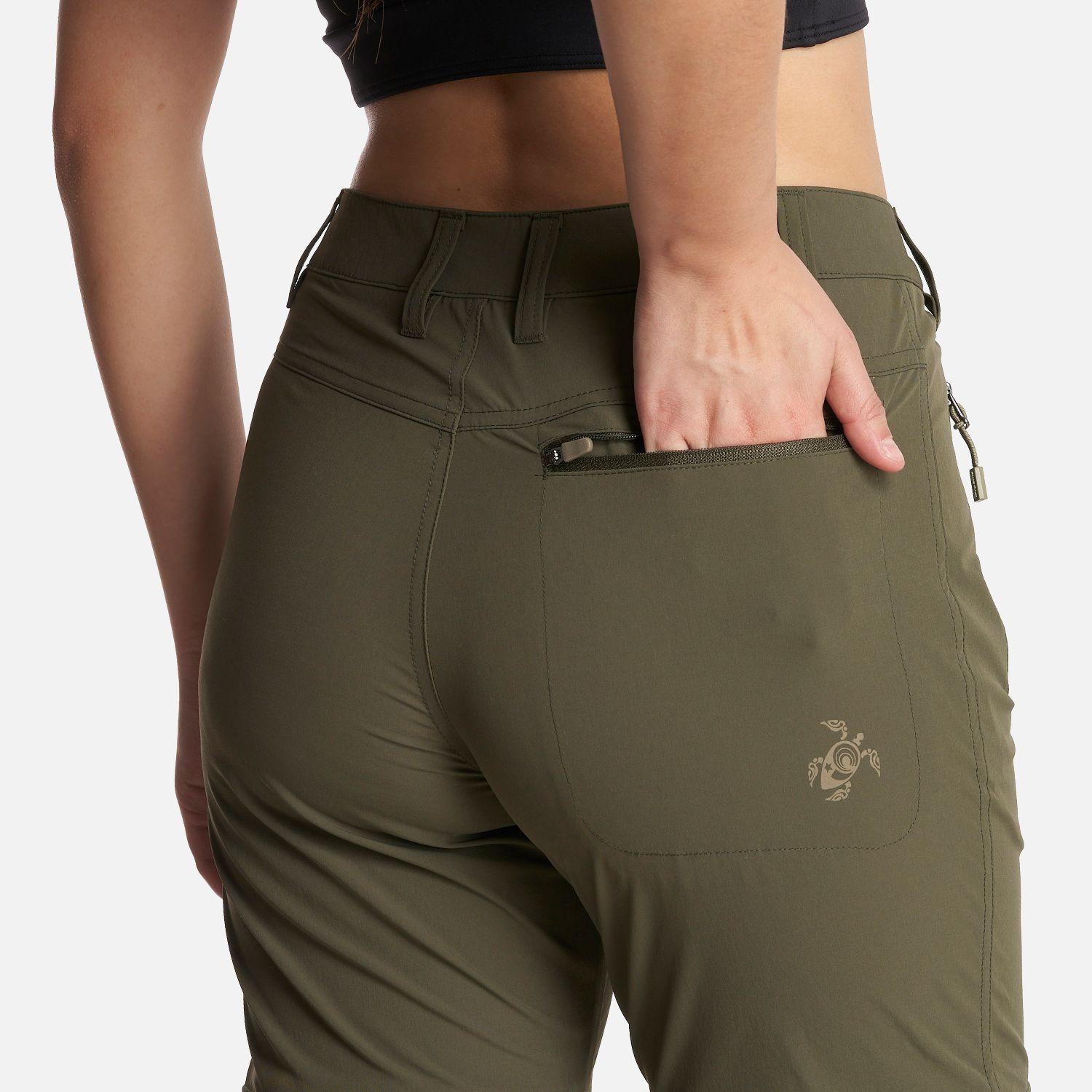 Pantalon Mujer Desmontalo Verde Oscuro Haka Honu-4