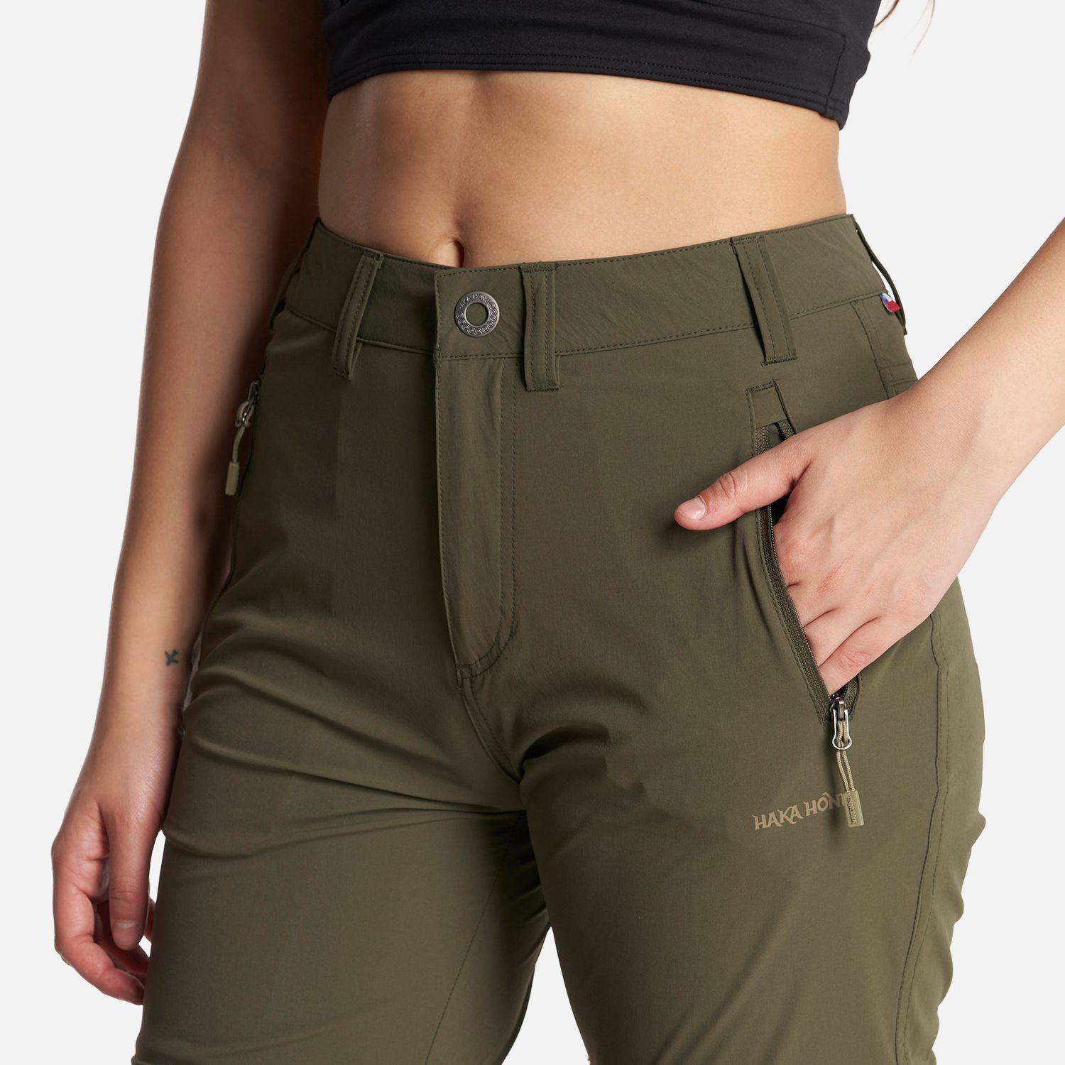Pantalon Mujer Desmontalo Verde Oscuro Haka Honu-5