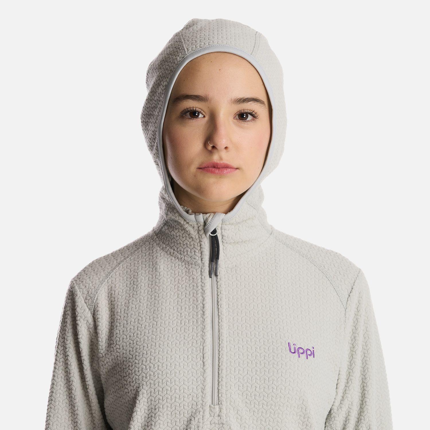 Polerón Teen Girl Mild Nano-F 14 Zip Hoody Gris Claro Lippi-3