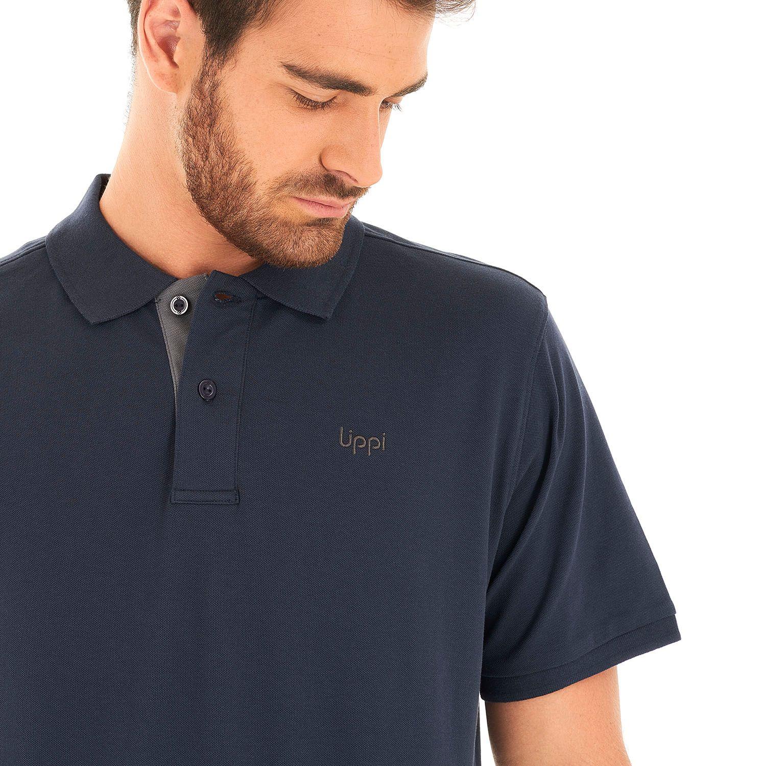 Polera Hombre First Class Elastic Polo Azul Noche Lippi V23-6