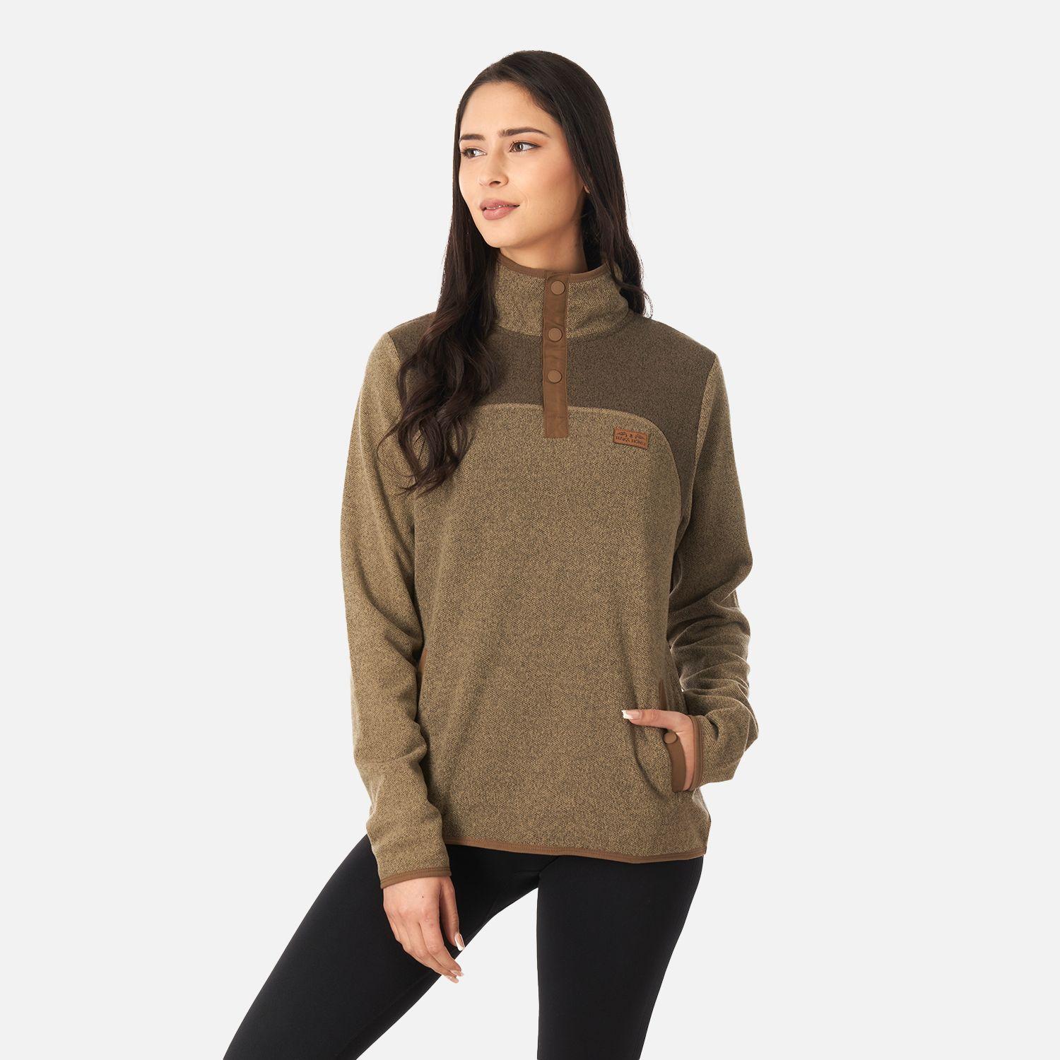 Poleron Mujer Tokerau Beige Haka Honu I22-1